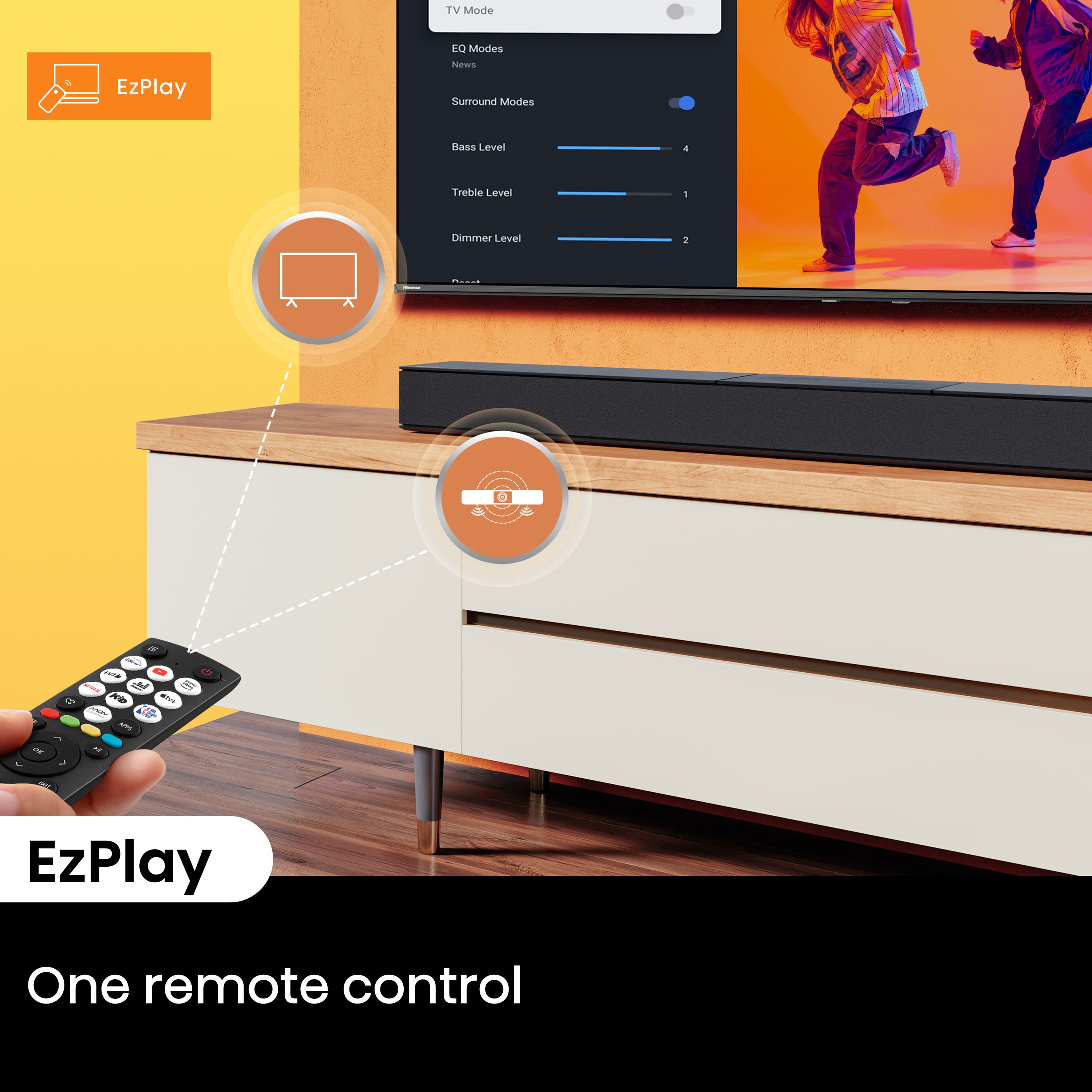 Hisense - 2.1 Channel 240W Soundbar with Built-in Subwoofer (A620) - Black - Image 12