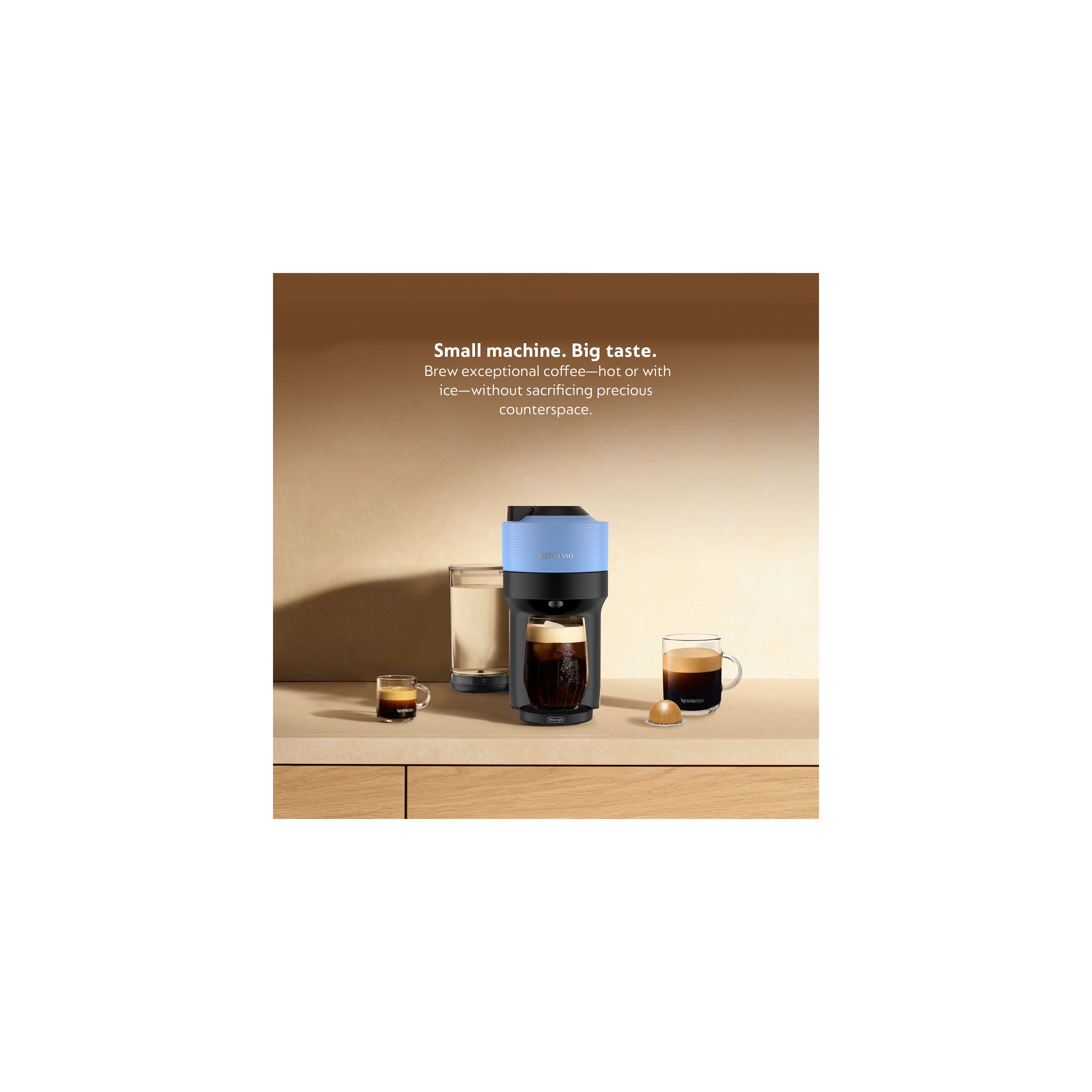 Nespresso - Vertuo Pop+ Coffee and Espresso Maker by De'Longhi with Milk Frother - Pacific Blue - Image 3