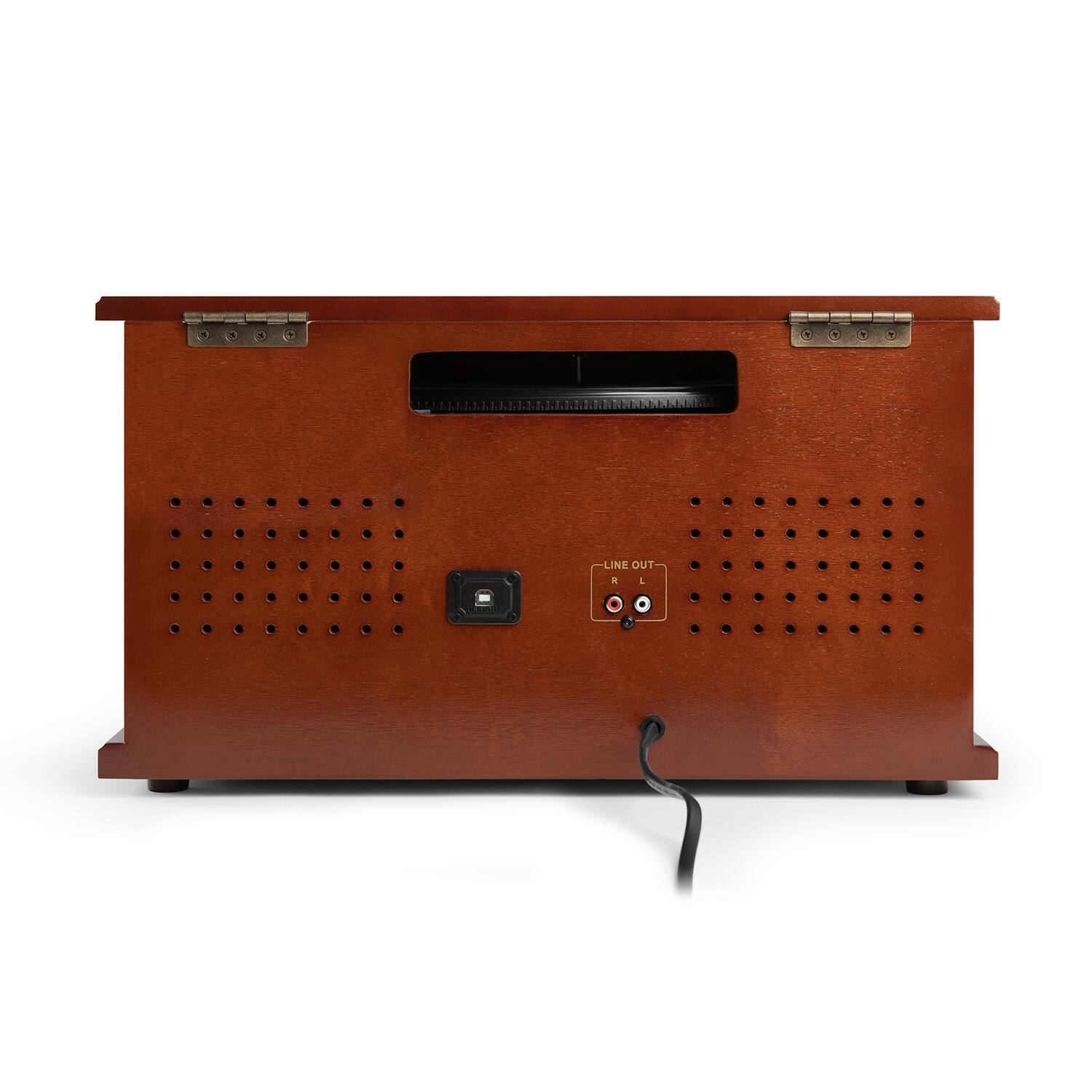 Victrola - Navigator 8-in-1 Classic Bluetooth Record Player with Turntable - Mahogany - Image 7