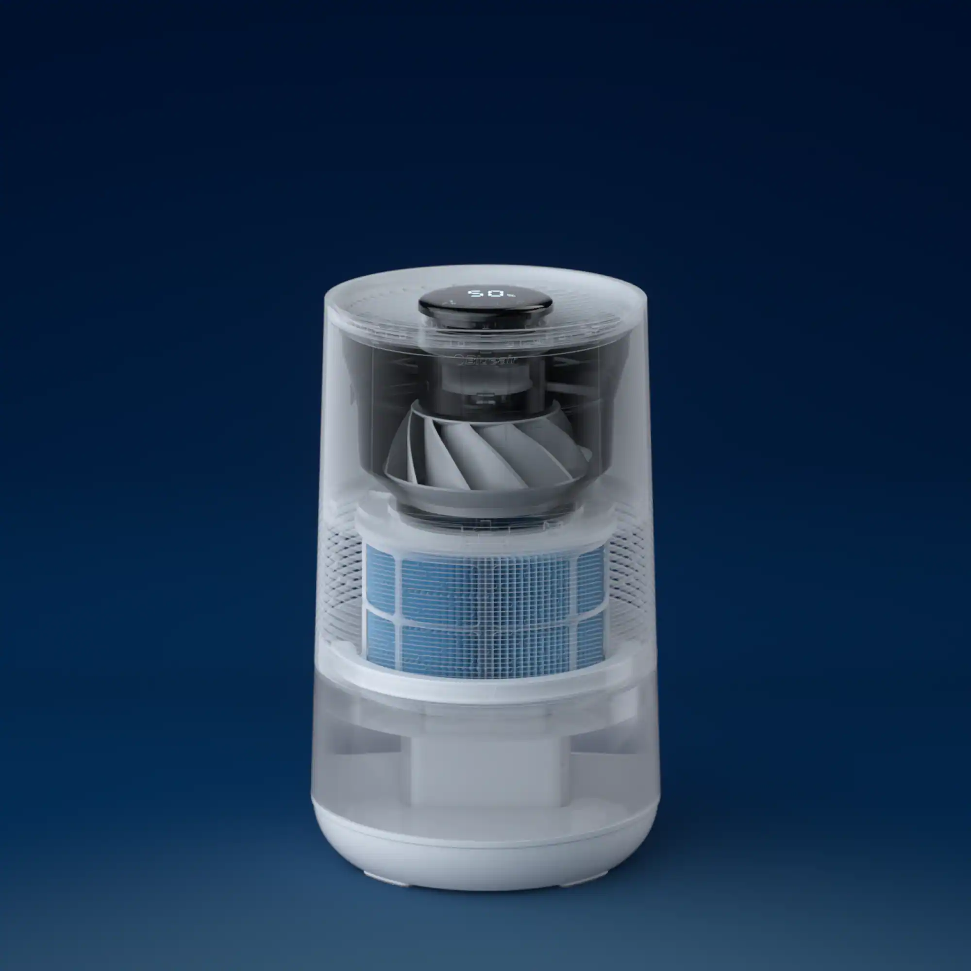 Blueair - InvisibleMist 0.9 gallon Evaporative Premium Smart Top-Fill Humidifier - White - Image 4