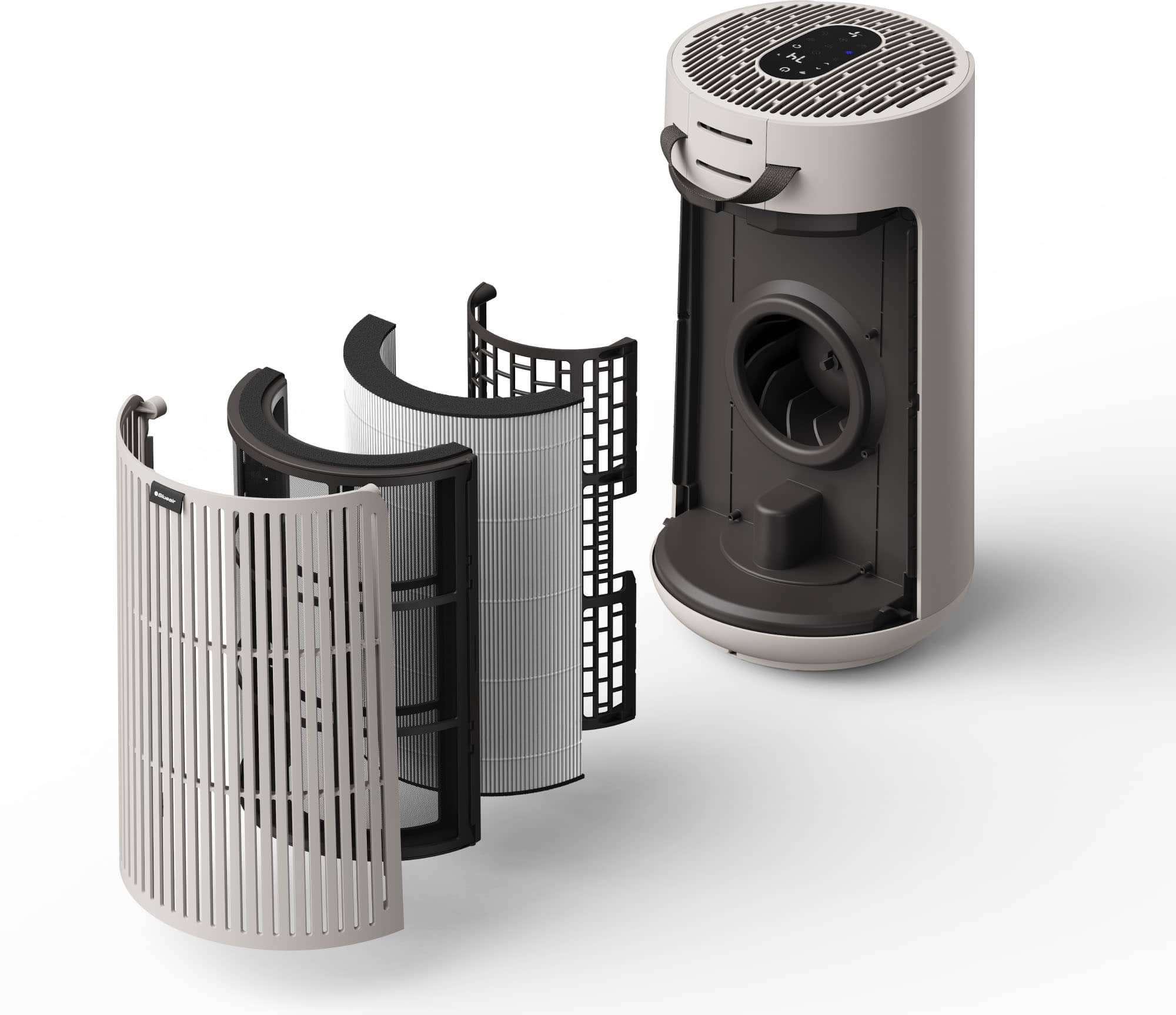 Blueair - ComfortPure Most Powerful 3-in-1 HEPASilent T10i Air Purifier: Heat + Cool + Purify - Gray - Image 5