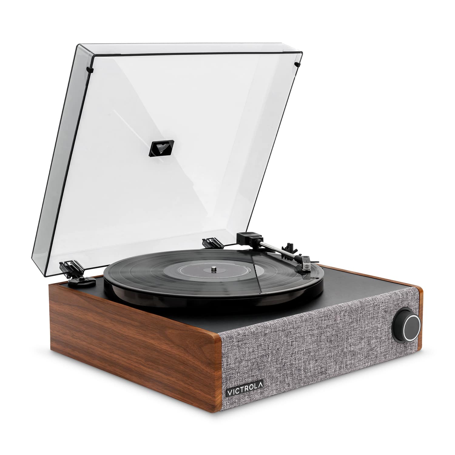 Victrola - Eastwood LP Stereo Bluetooth Record Player with Bluetooth and 3 speed Turntable - Walnut
