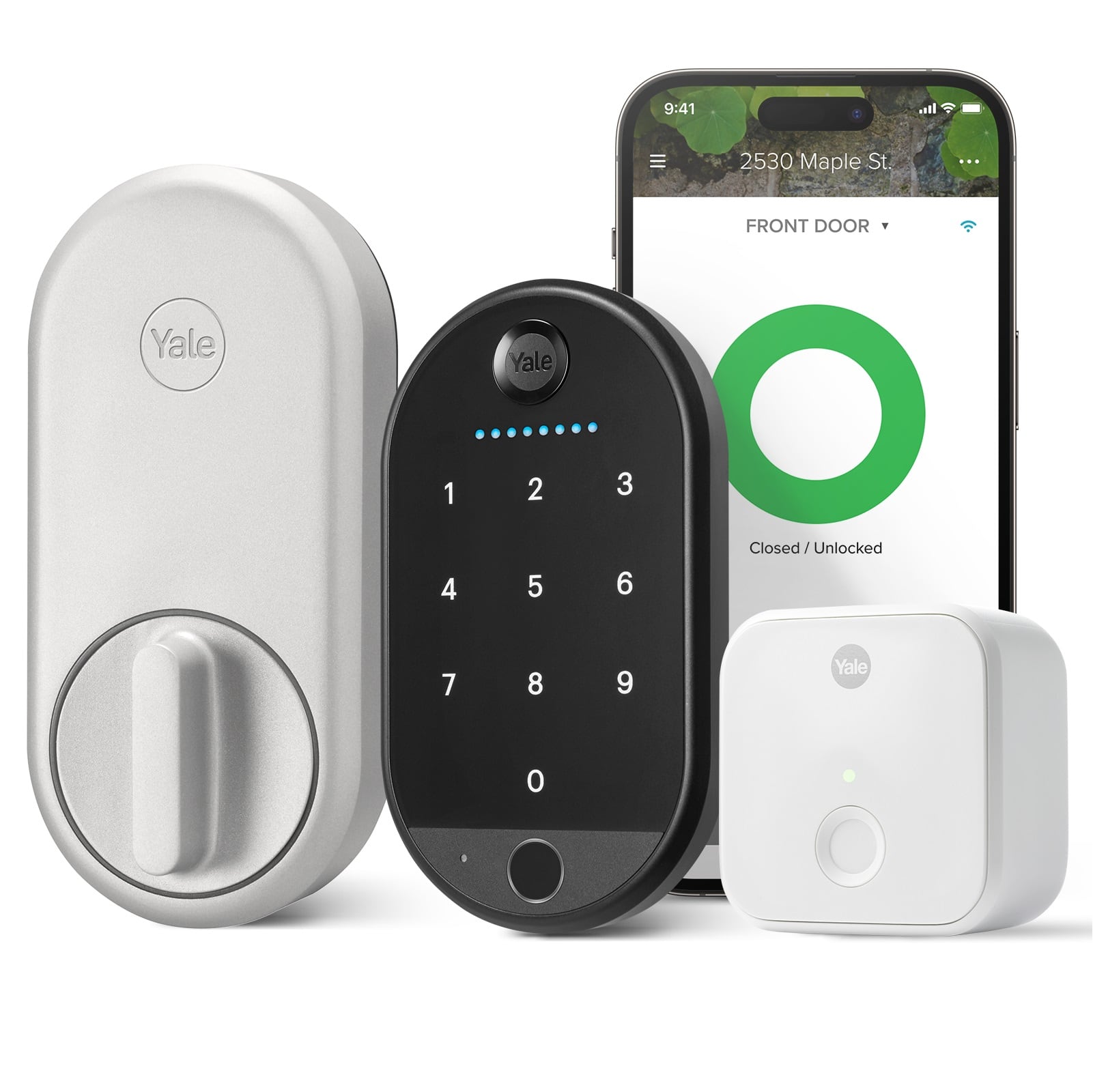 Yale - Approach -Apartment Smart Lock Wi-Fi Deadbolt with Keypad Access - Silver