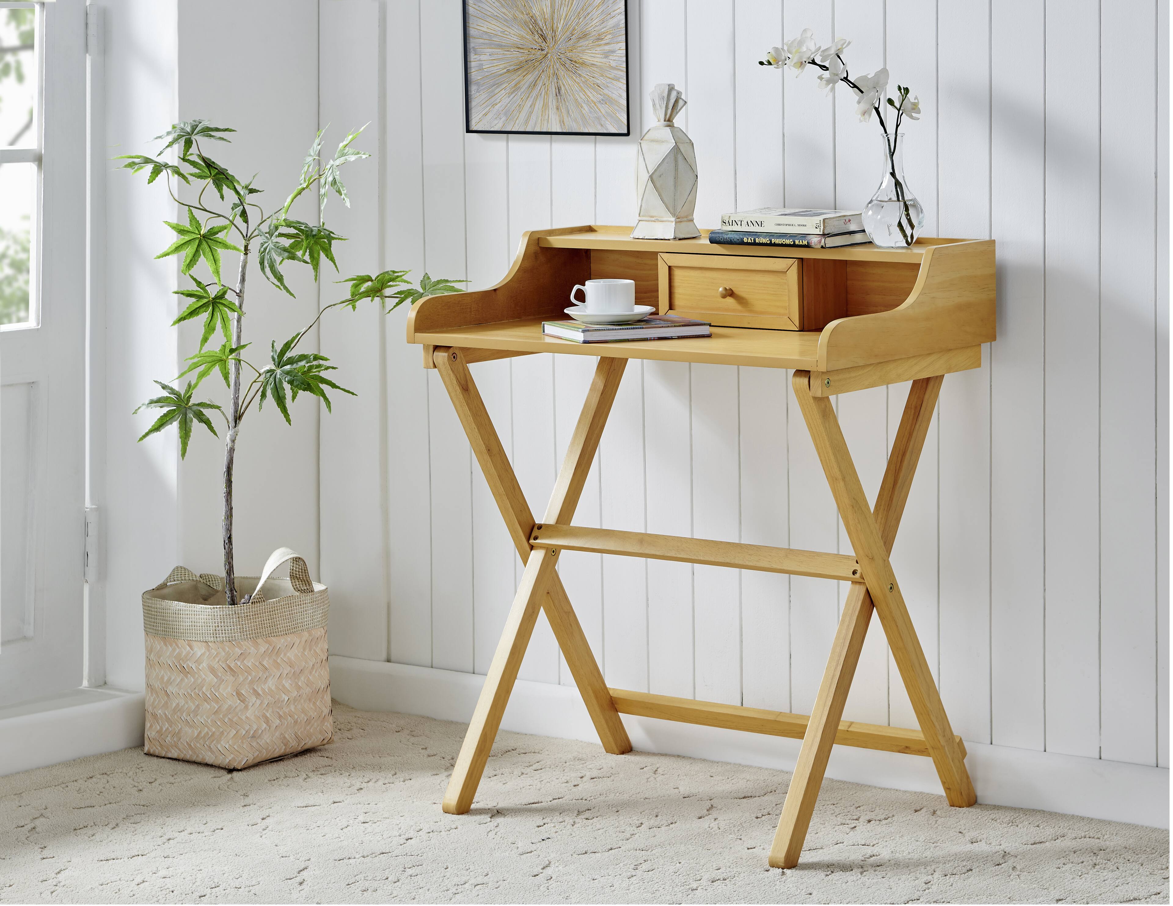 Linon Home Décor - Fauna Folding Desk - Natural - Image 12