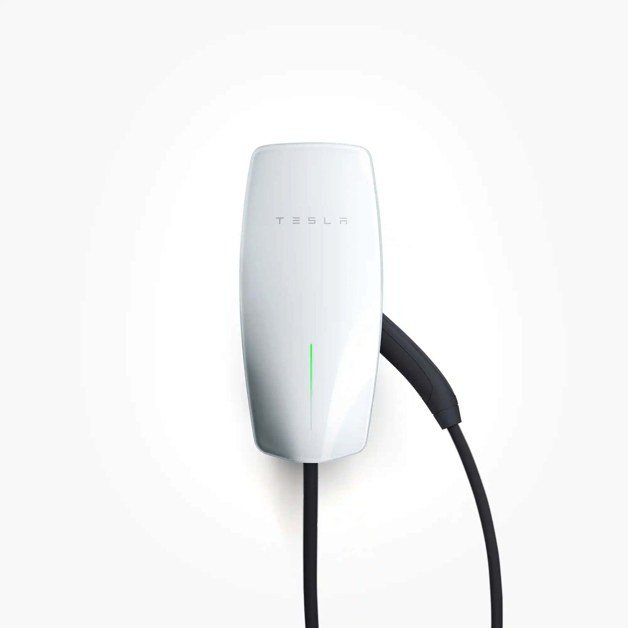 Tesla - Wall Connector Level 2 Hardwired Electric Vehicle (EV Charger) - up to 48A - 24' - White
