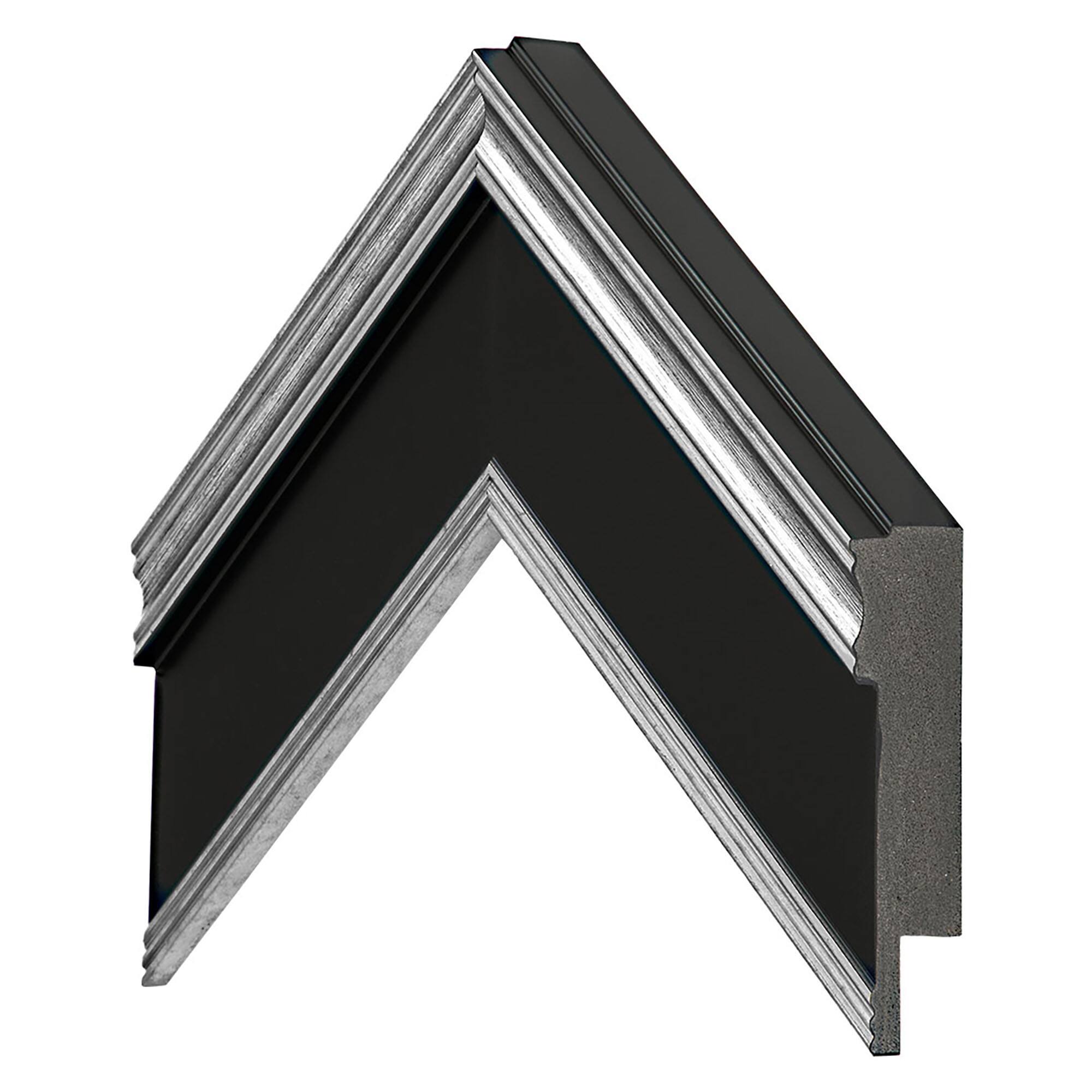 Deco TV Frames - Premiere Bezel for Samsung the Frame TV - 43" - Antique Silver & Black - Image 7