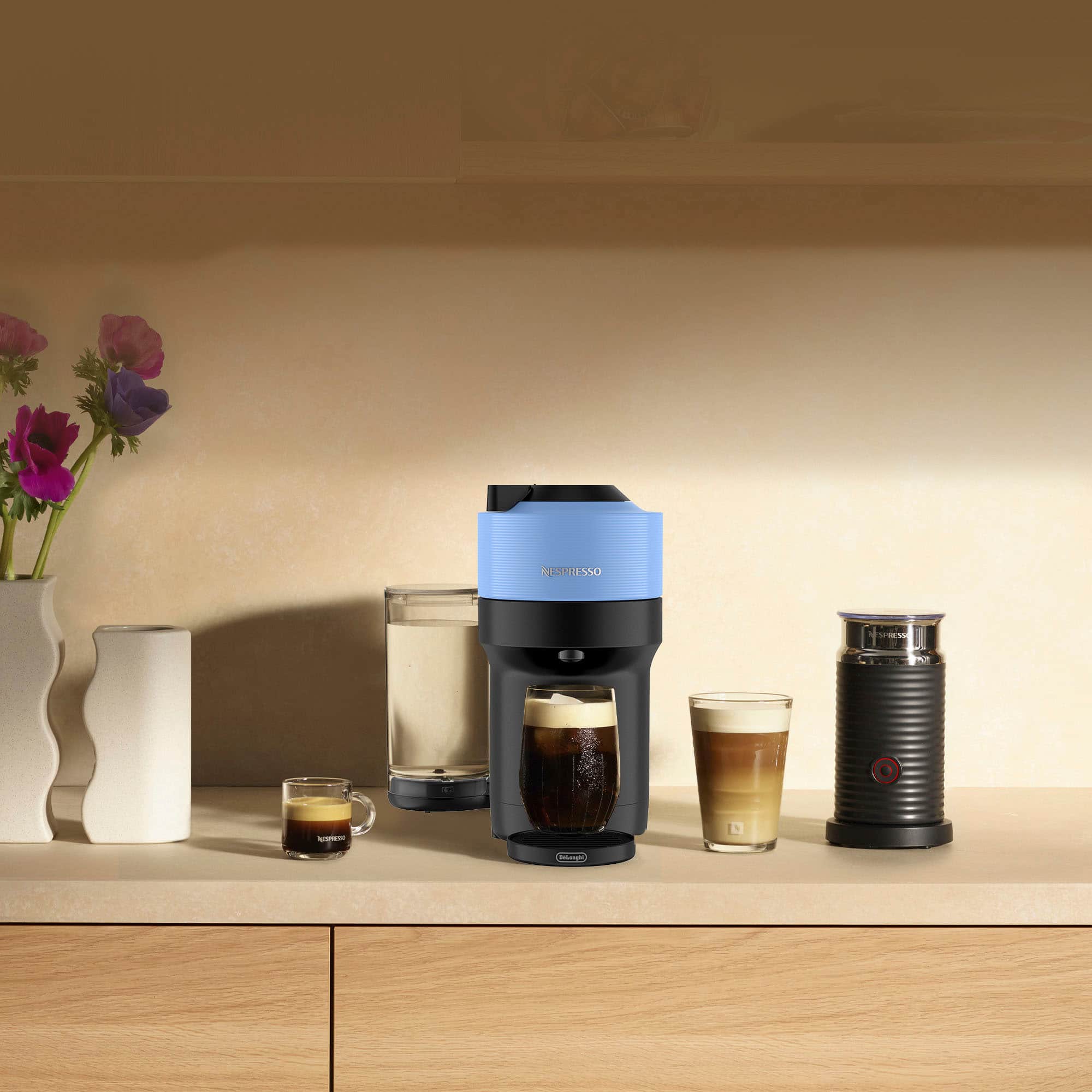 Nespresso - Vertuo Pop+ Coffee and Espresso Maker by De'Longhi with Milk Frother - Pacific Blue - Image 9