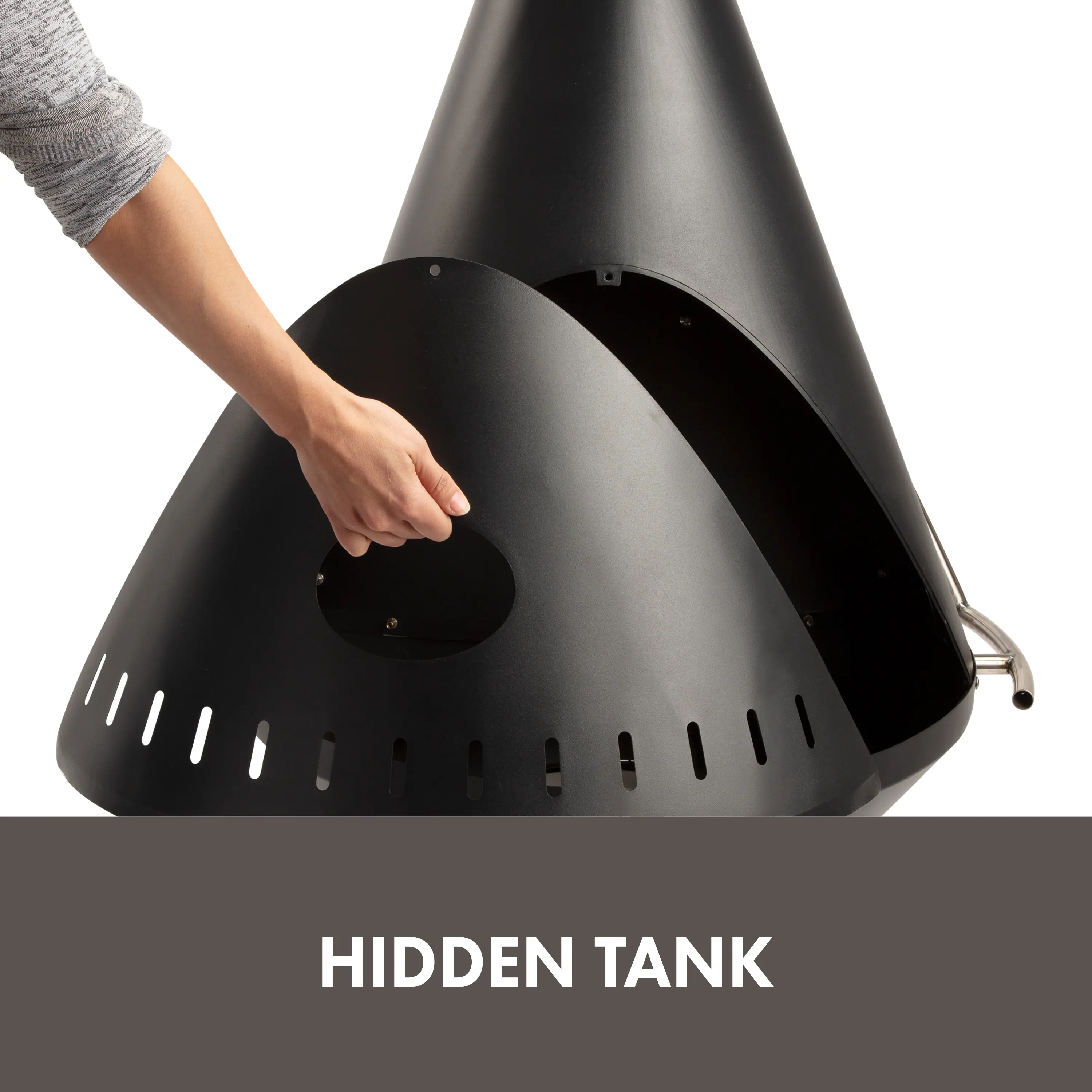 Cuisinart - Chimenea Propane Fire Pit - Black - Image 2