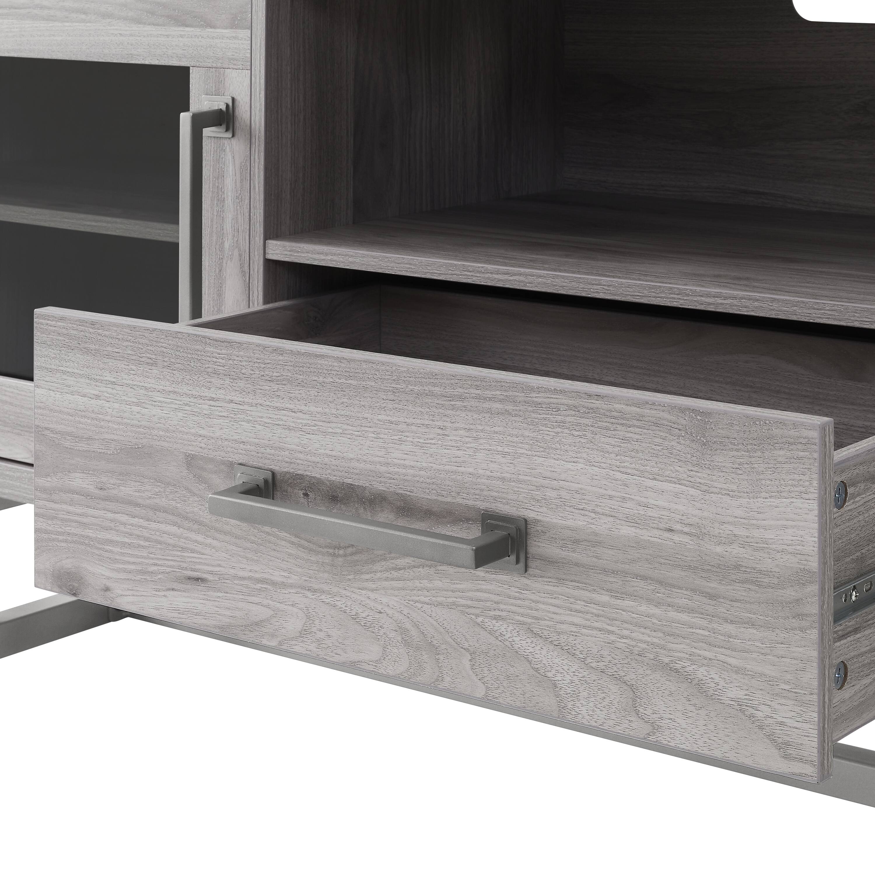 Insignia™ - TV Stand for Most TVs Up to 80" - Gray - Image 4