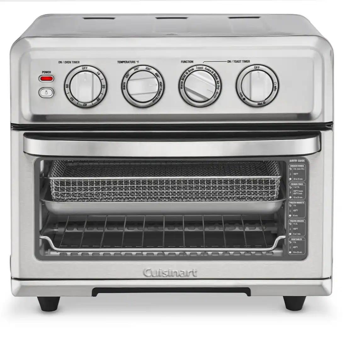 Cuisinart - 0.6 Cu. Ft. Air Fryer Toaster Oven with Grill - Stainless Steel