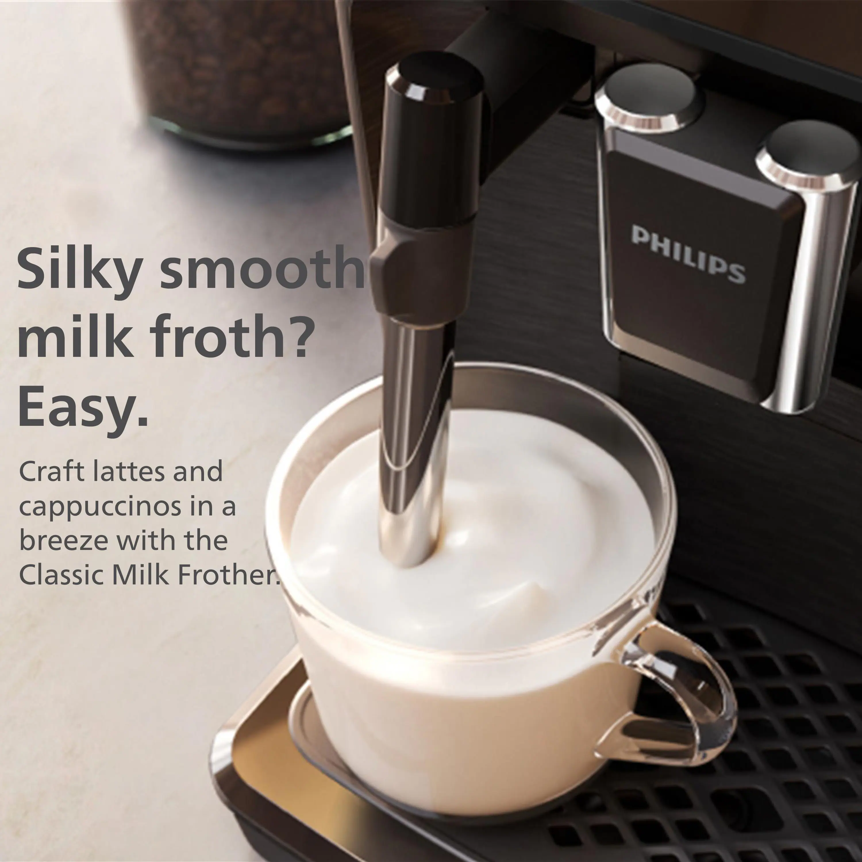 Philips - 1200 Fully Automatic Espresso and Coffee Machine with Milk Frother - Black - Image 12