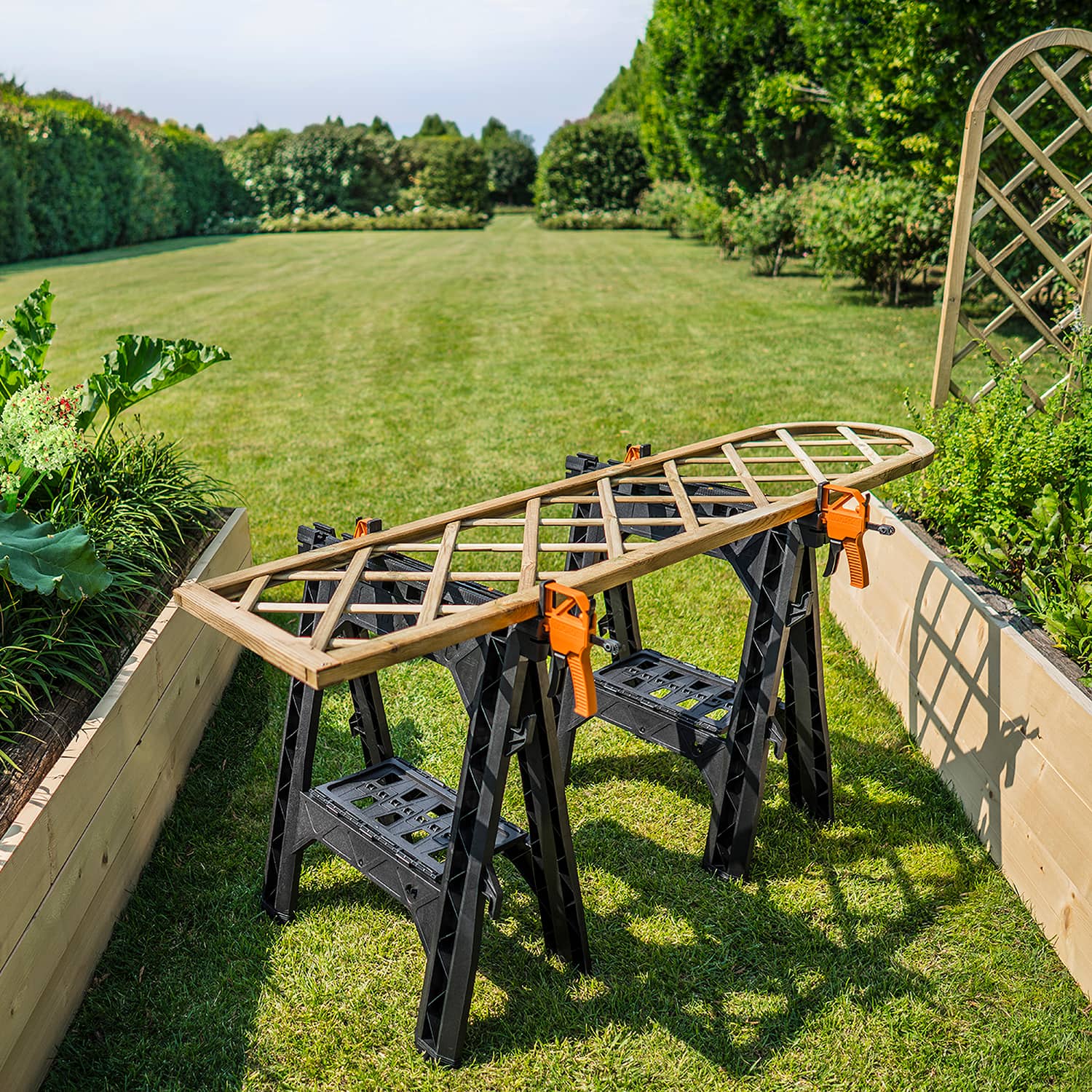 WORX - Clamping Sawhorses with Bar Clamps - Image 6