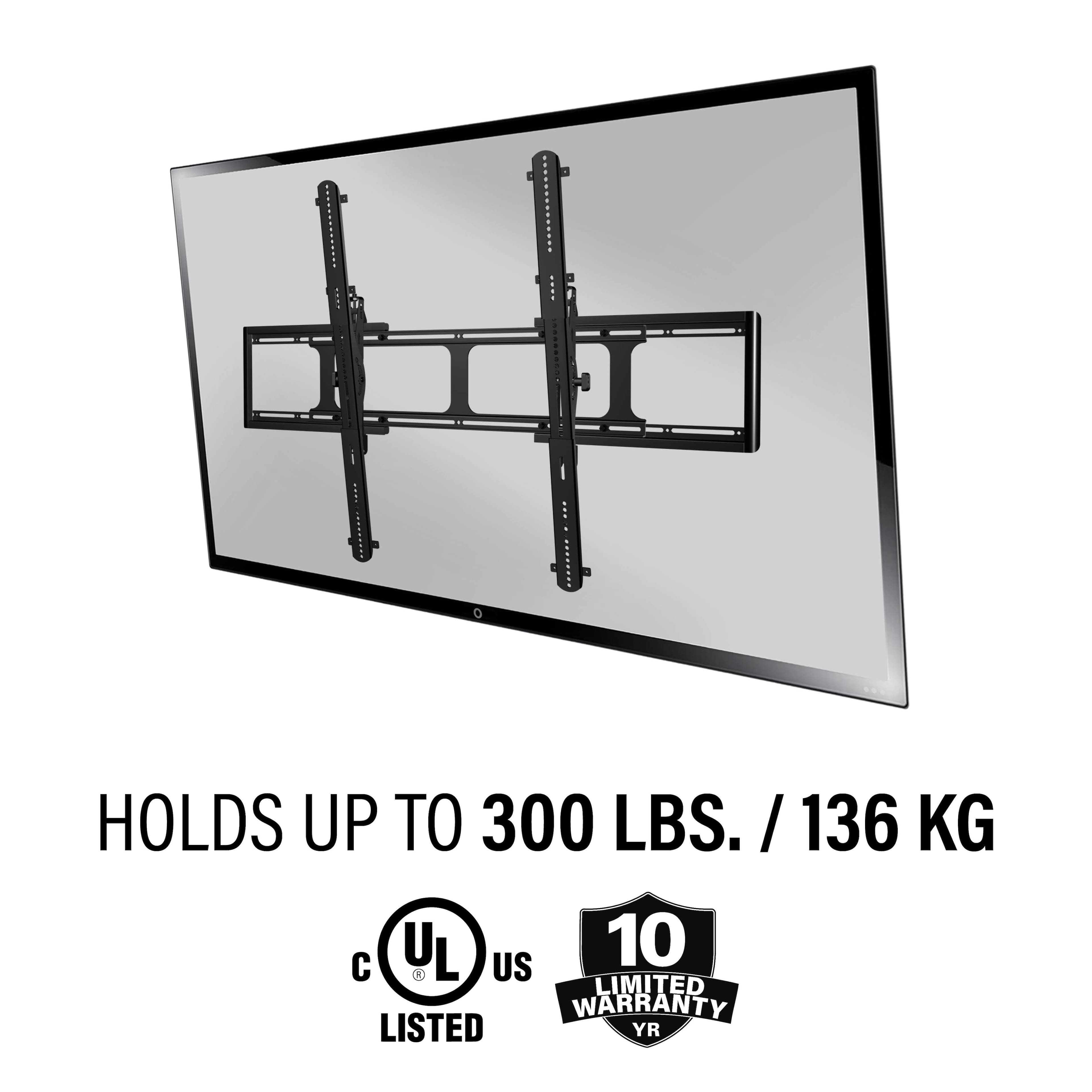 Sanus - Tilt TV Wall Mount for Most 65" - 140" TVs up to 300lbs - Designed for Extra Large TVs - Black - Image 8