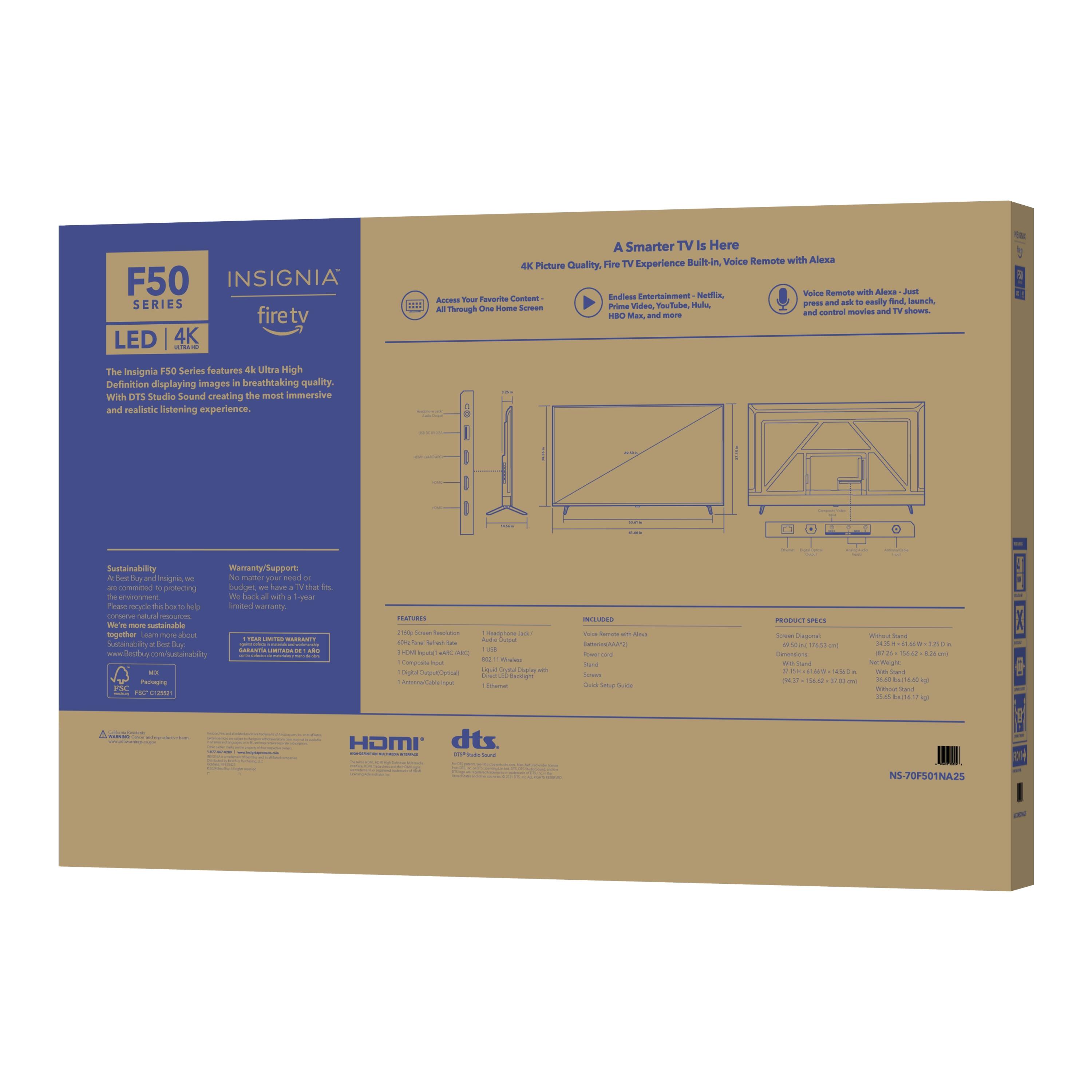 Insignia™ - 70" Class F50 Series LED 4K UHD Smart Fire TV - Image 11