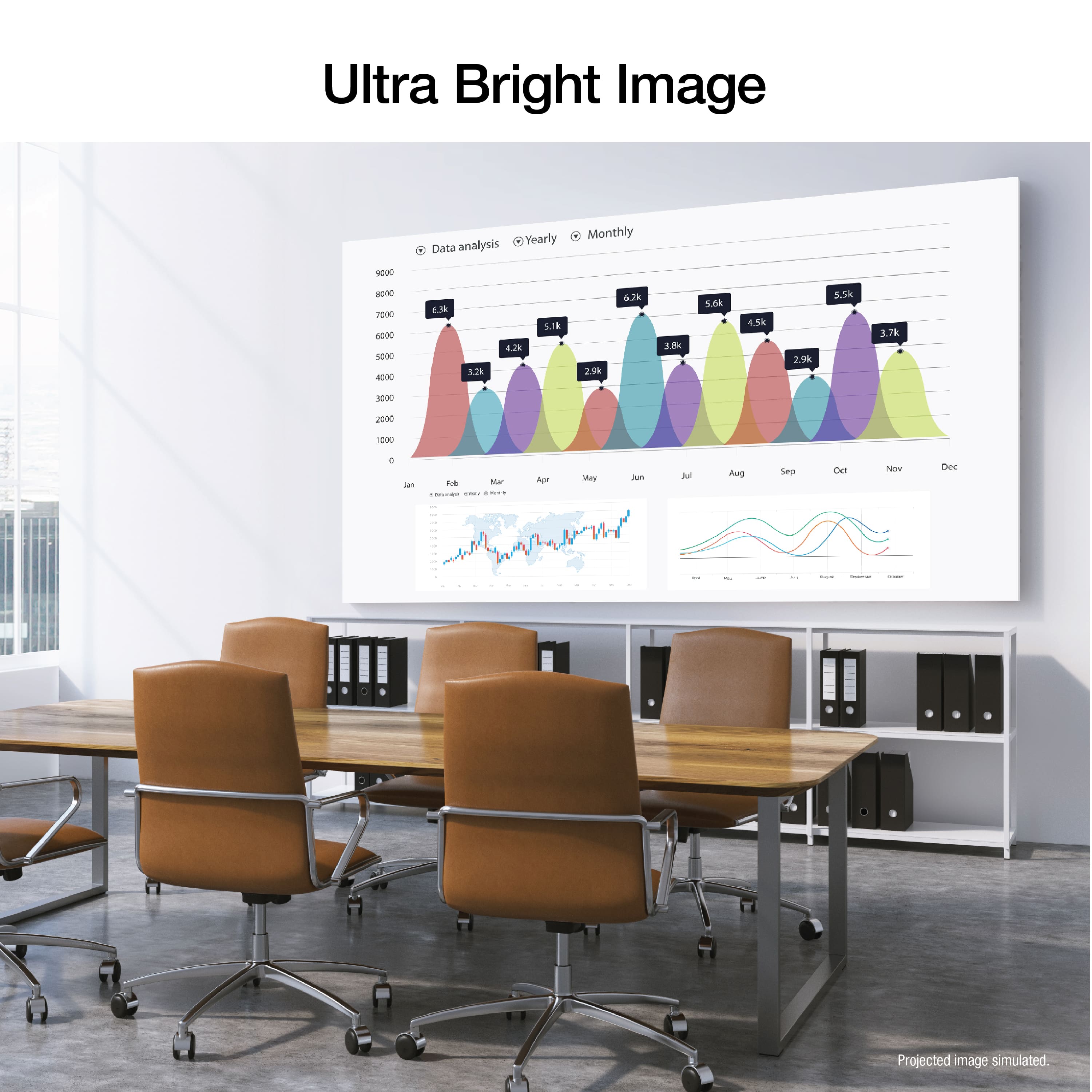 Epson - EpiqVision Flex CO-W01 Portable Projector, 3-Chip 3LCD, Built-in Speaker, 300-Inch Home Entertainment and Work - White - Image 5