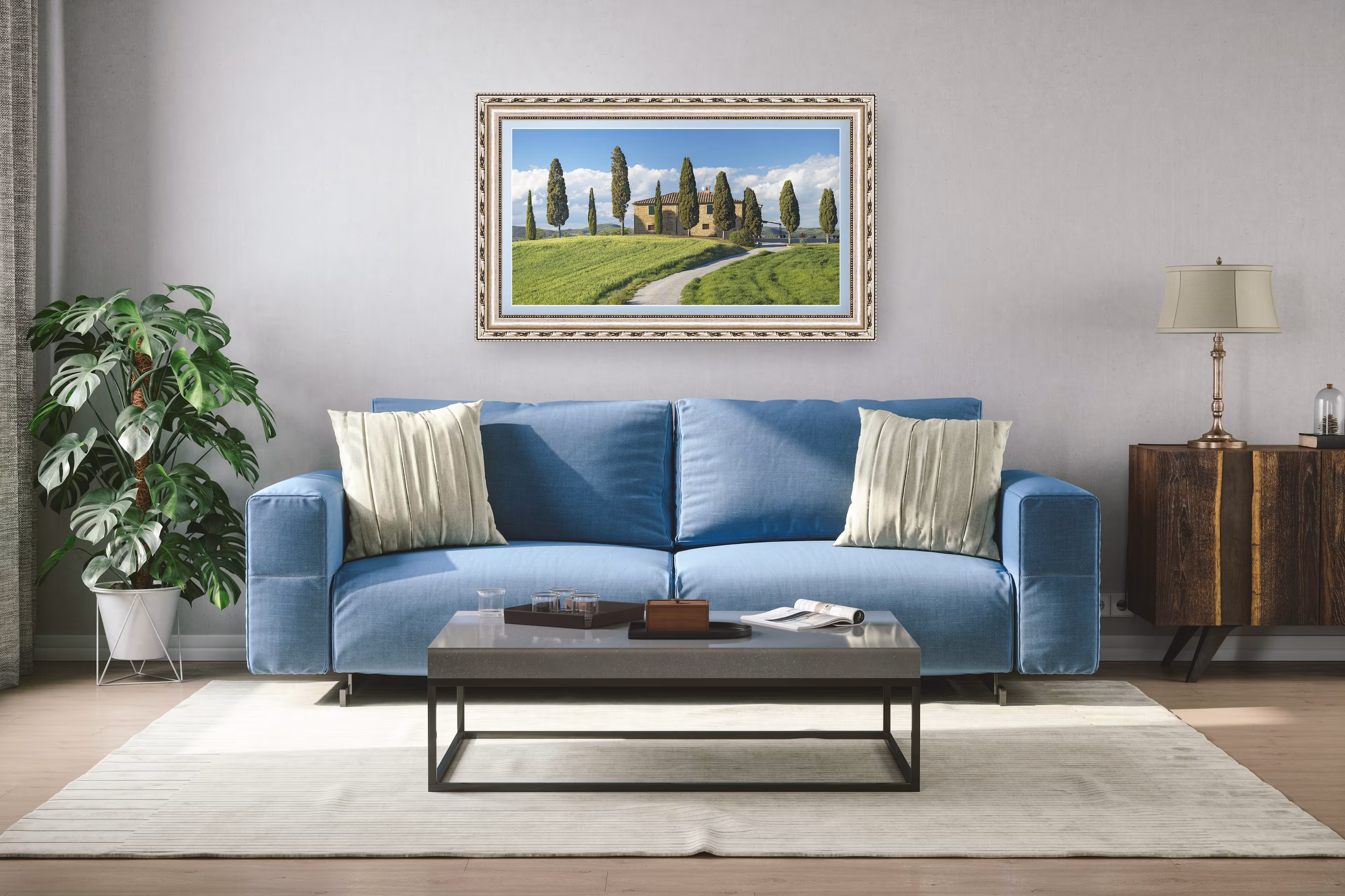 Deco TV Frames - Premiere Bezel for Samsung the Frame TV - 32" - Ornate Silver - Image 2