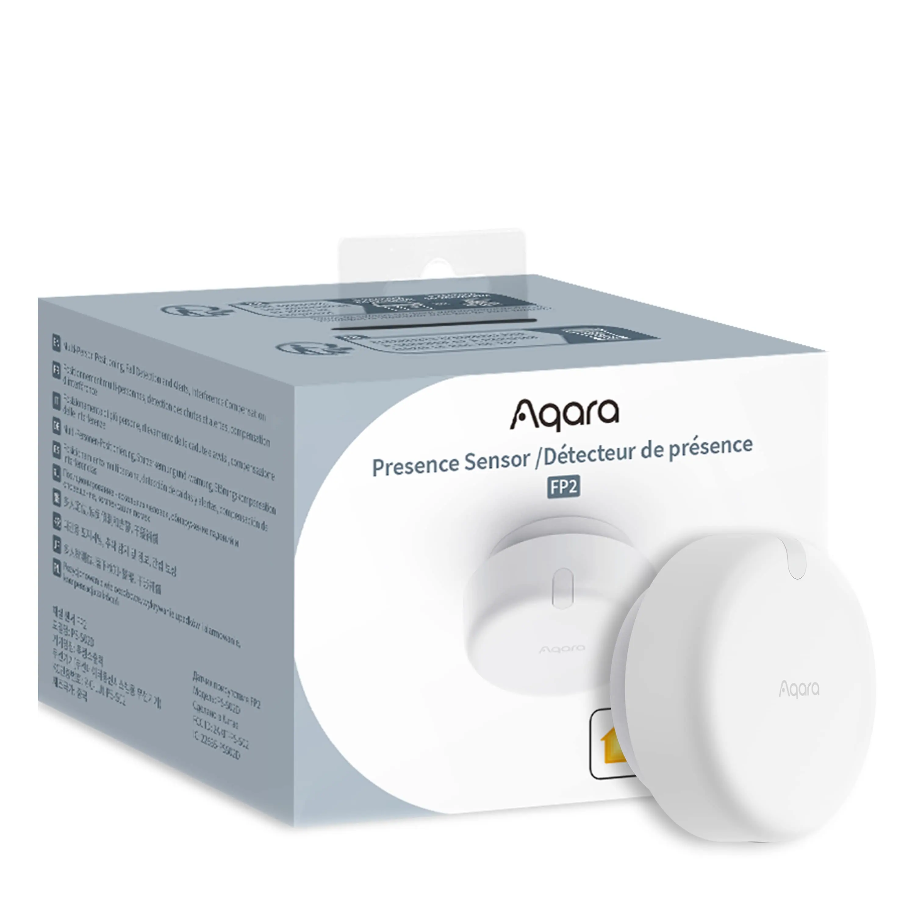 Aqara - FP2 Presence Sensor- mmWave Radar Sensor, Zone Positioning, Multi-Person and Fall Detection, Sleep Monitoring - White
