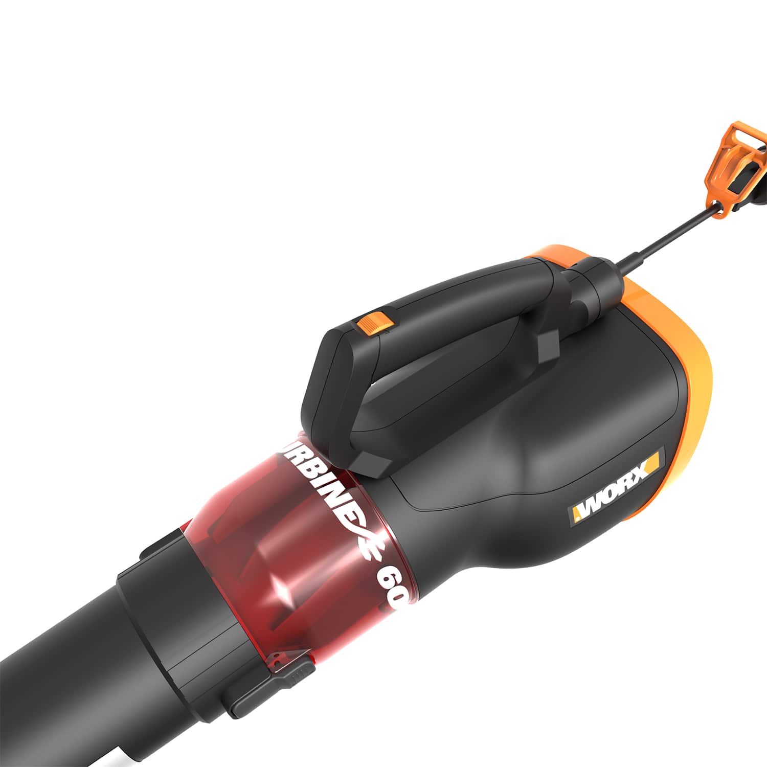 WORX - 12 Amp TURBINE 110 MPh 600 CFM Electric Leaf Blower - Black - Image 2