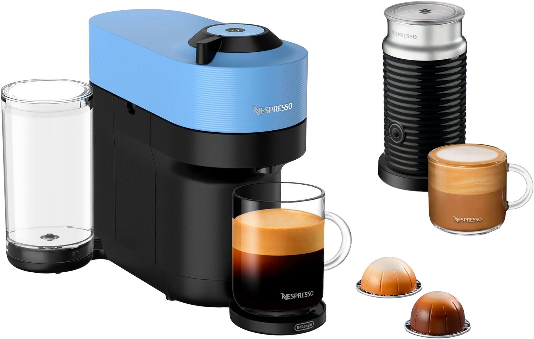 Nespresso - Vertuo Pop+ Coffee and Espresso Maker by De'Longhi with Milk Frother - Pacific Blue - Image 2