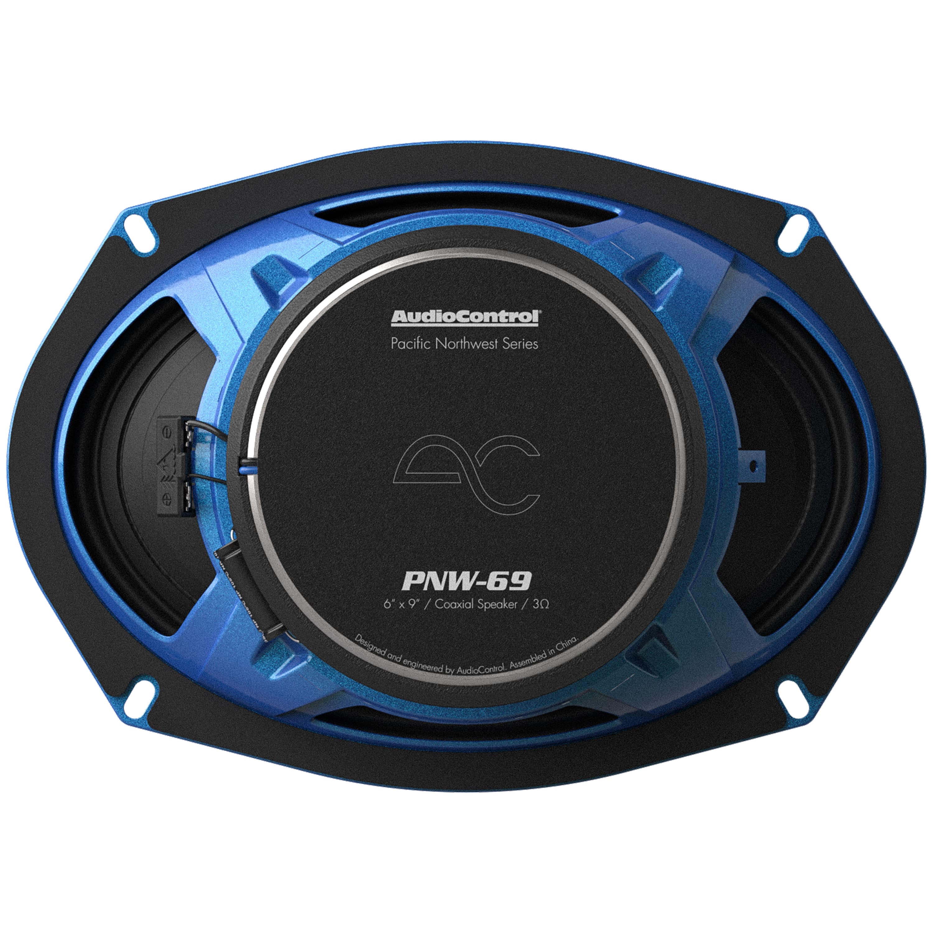 AudioControl - PNW Series 6" x 9” High-Fidelity Coaxial Speakers (Pair) - Black/Blue - Image 9