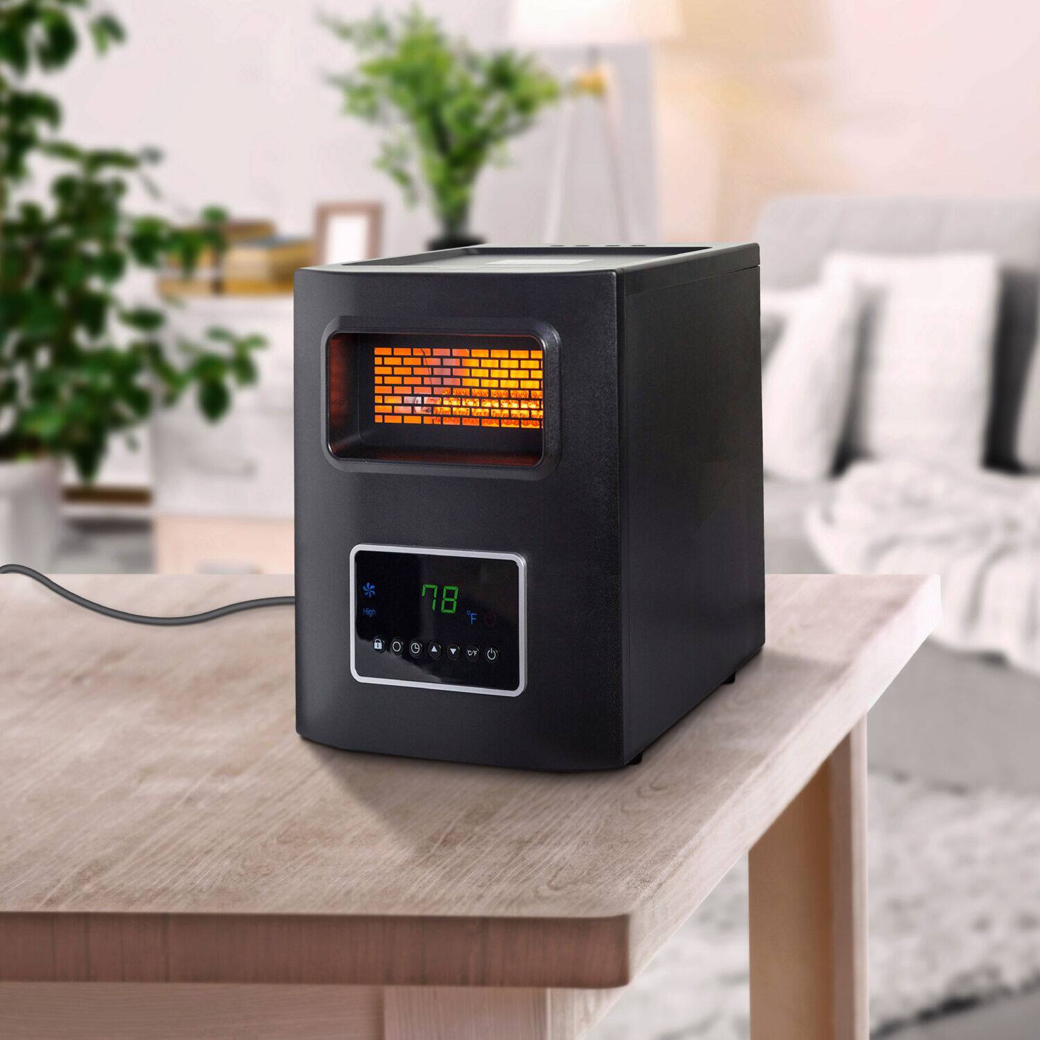 Lifesmart - 4-Wrapped Element Infrared Heater with USB Charging - Black - Image 7