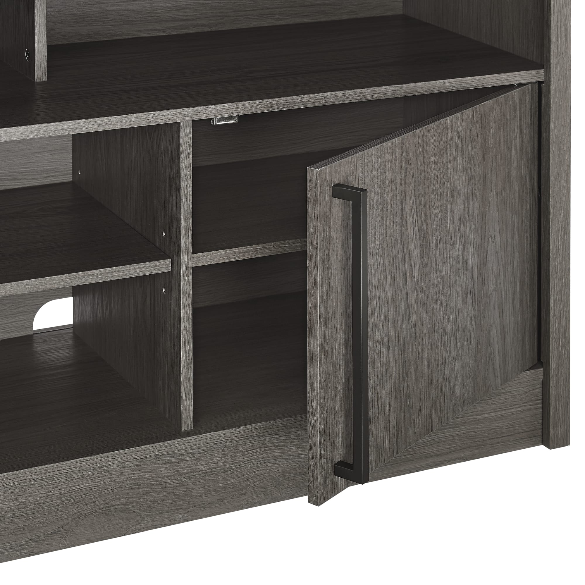 Insignia™ - TV Stand for Most TVs Up to 55” with Gaming Nook - Dark Gray - Image 5