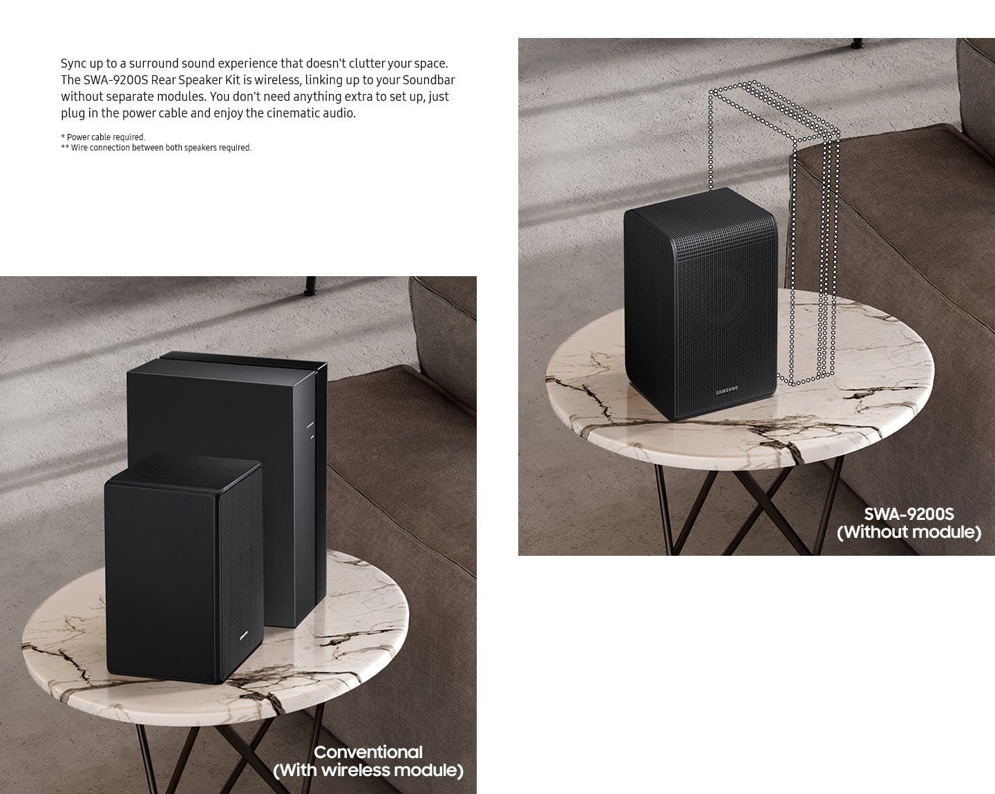 Samsung - SWA-9200S/ZA 2.0 Channel Wireless Rear Speaker Kit - Black - Image 8