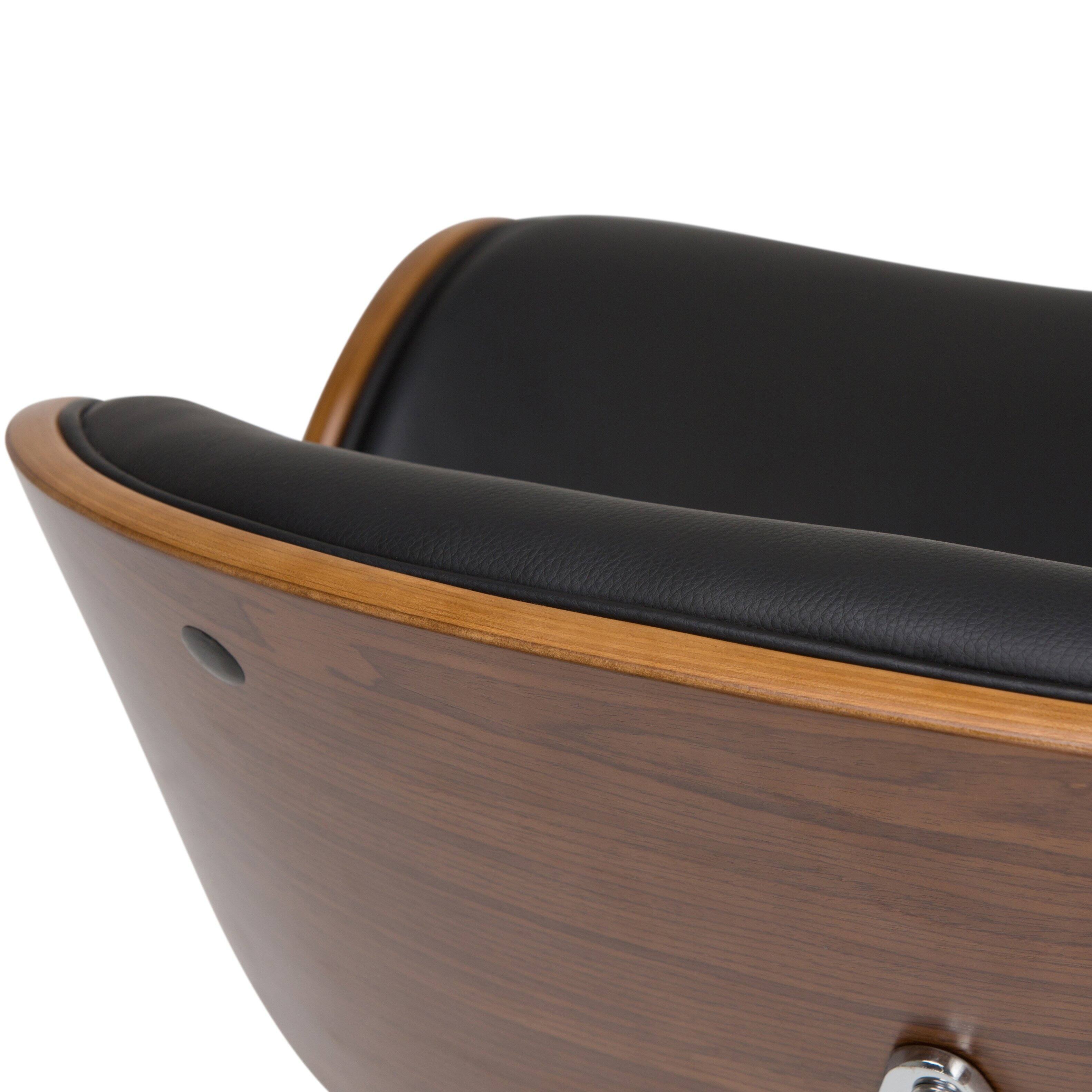 Simpli Home - Marana Bentwood Adjustable Height Gas Lift Bar Stool - Black - Image 8