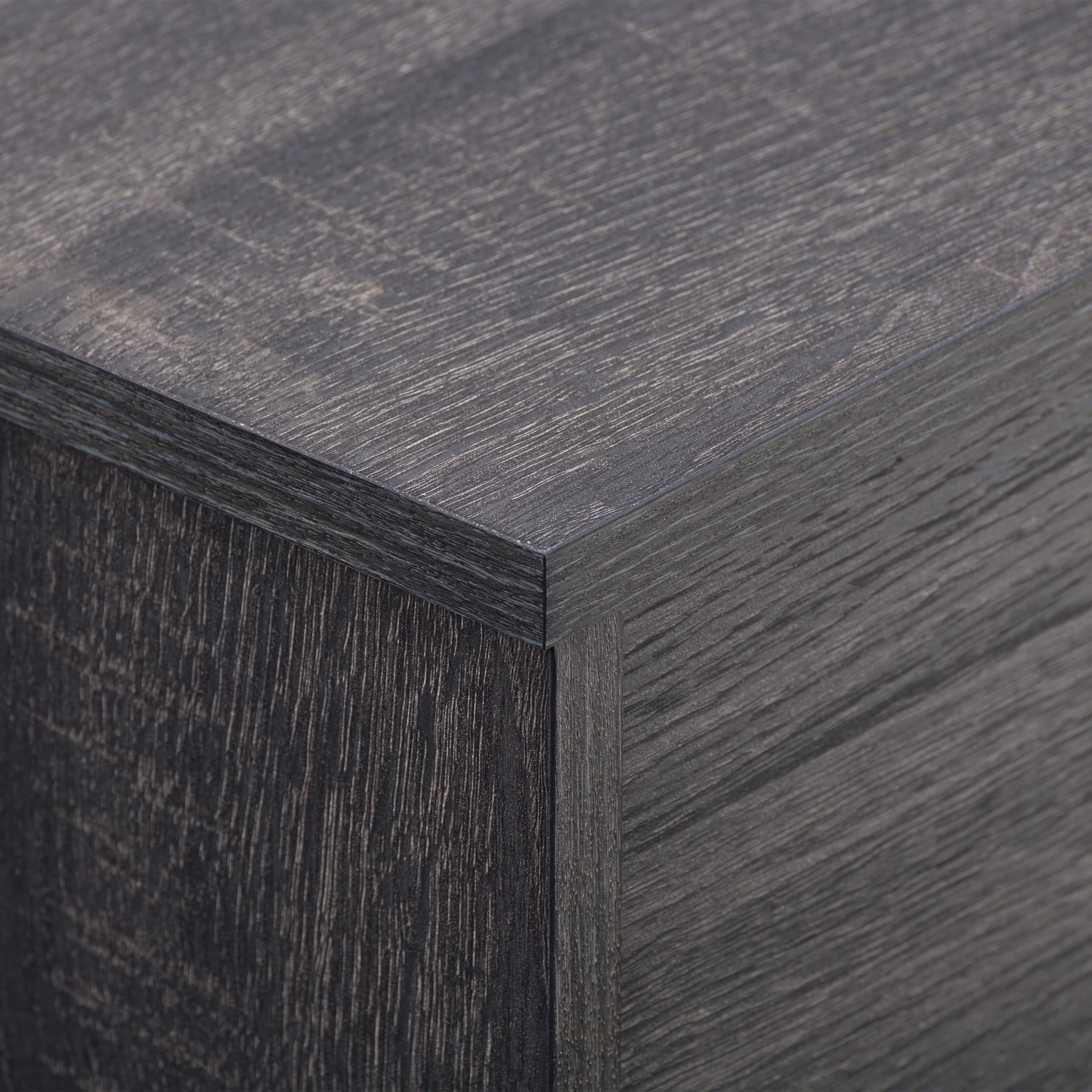 CorLiving - Hollywood Collection TV Stand with Open and Closed Cabinets for Most TVs up to 85" - Dark Gray - Image 8