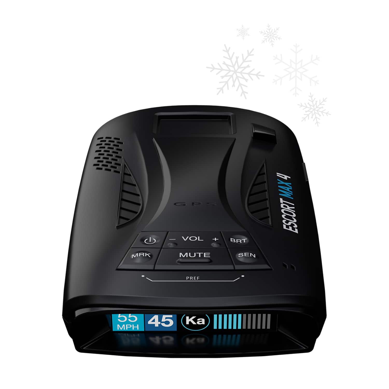 Escort - MAX 4 Radar and Laser Detector, works with Apple CarPlay/Android Auto - Black