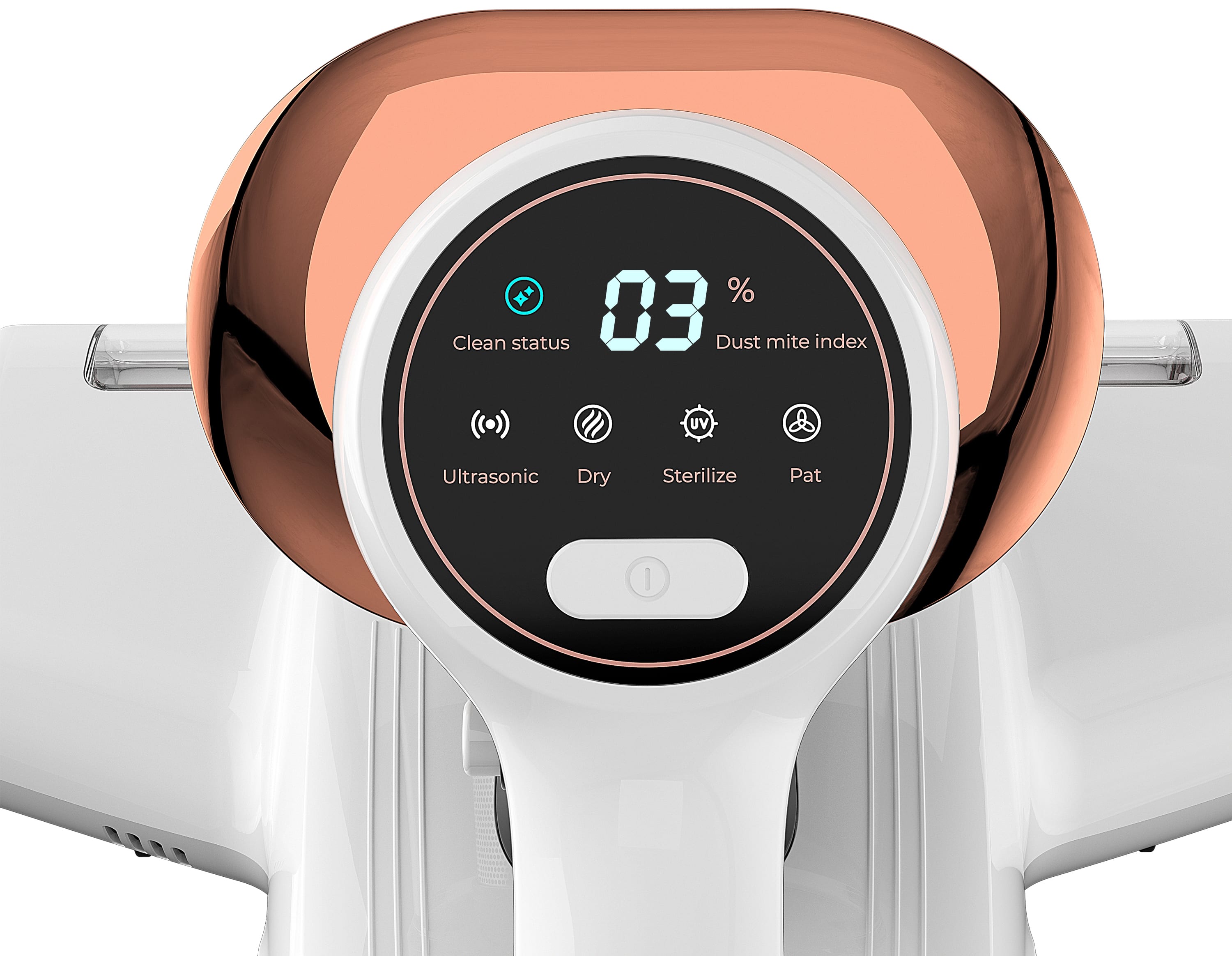 JIGOO - Bed Vacuum Cleaner with Dust Sensor, 13Kpa Suction 500W Mattress Vac with UV Light & Ultrasonic for Dust & Pet Hair - White - Image 7