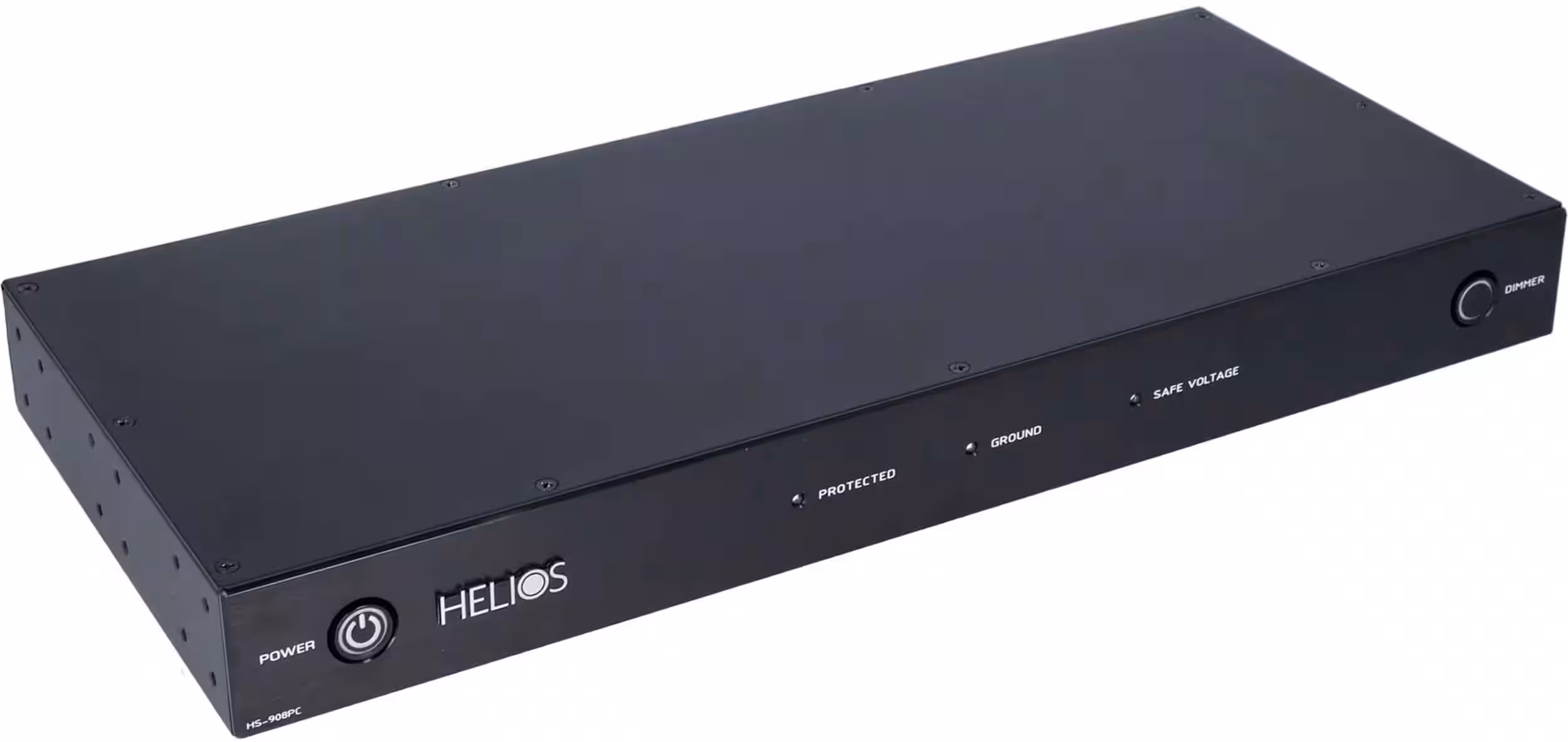 Ethereal - HELIOS 8-Outlet 3240 Joules Surge Protector - Black Brushed Aluminum