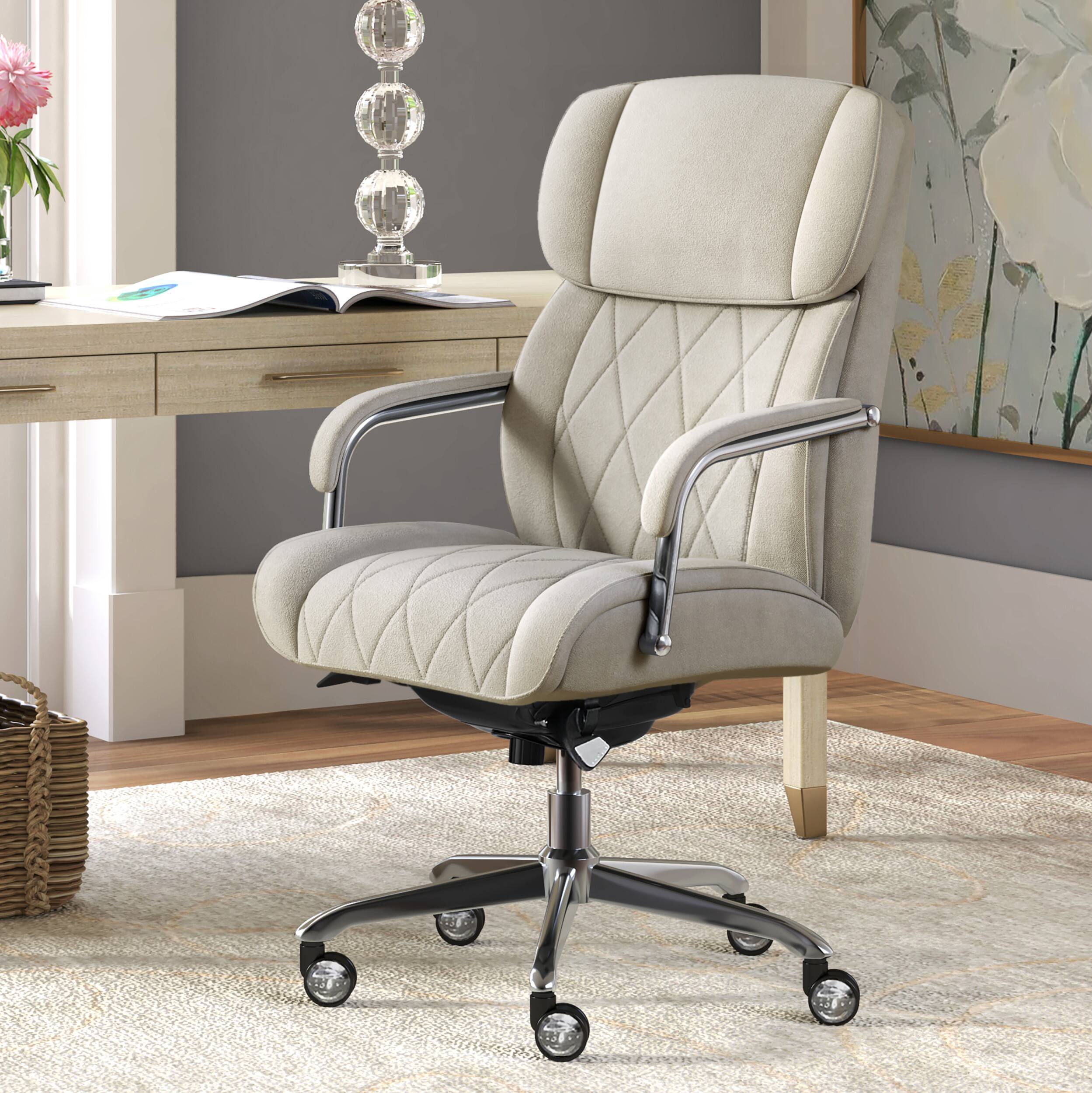La-Z-Boy - Sutherland Fabric Office Chair - Cream - Image 12