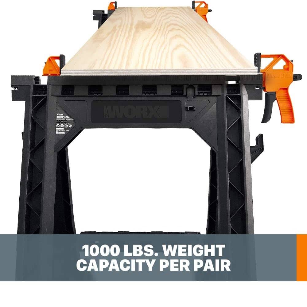 WORX - Clamping Sawhorses with Bar Clamps - Image 2