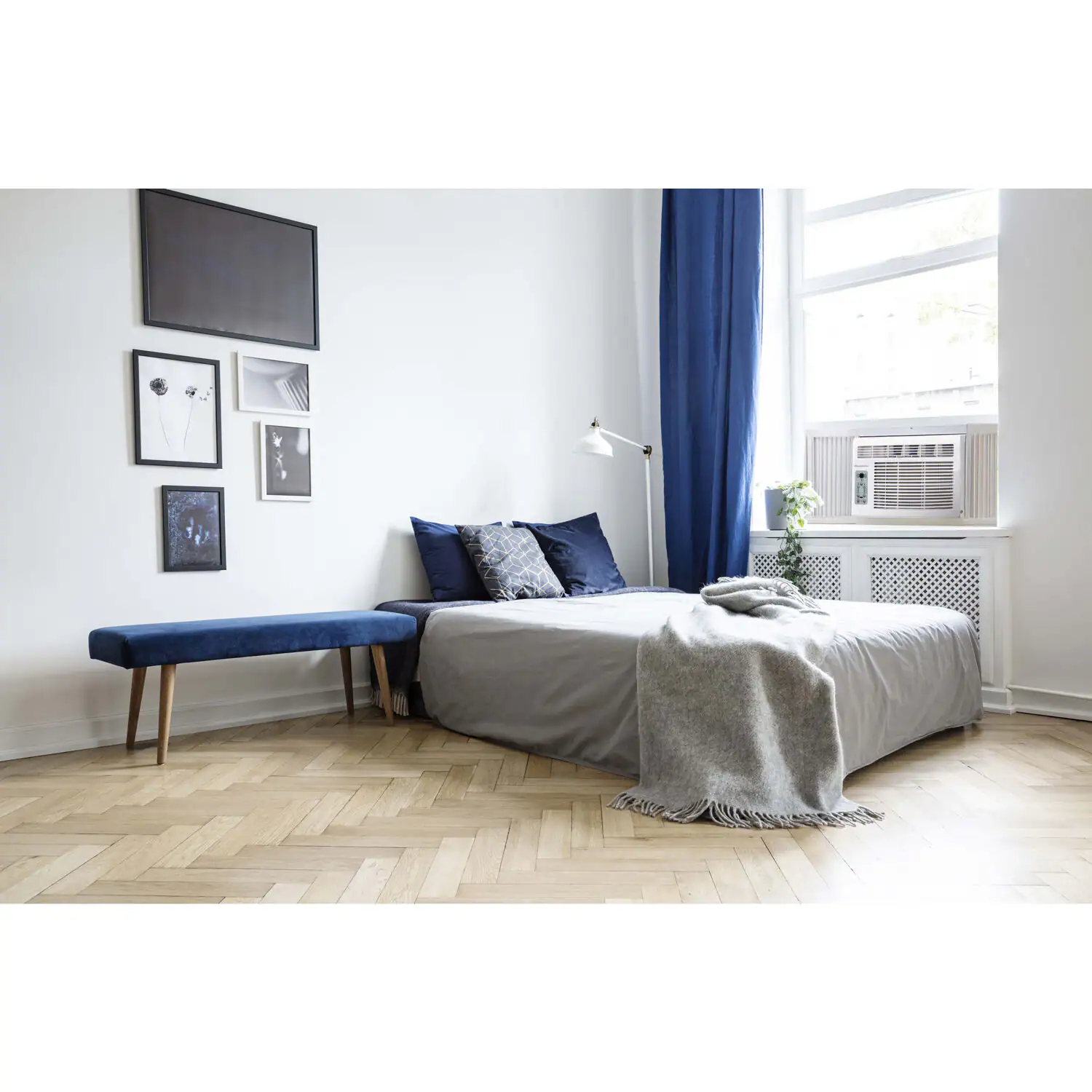 Keystone - 350 Sq. Ft 8,000 BTU Window-Mounted Air Conditioner - White - Image 12