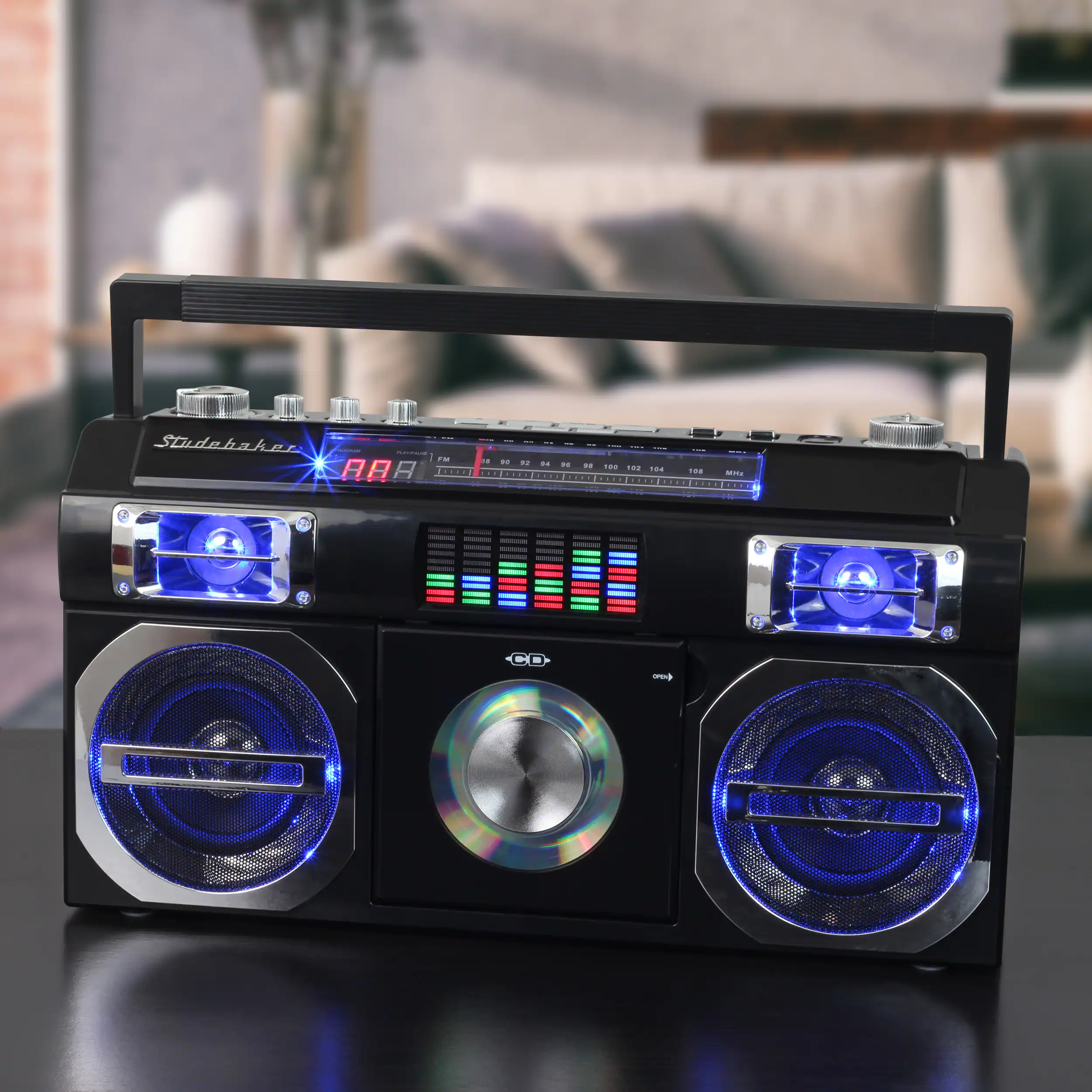 Studebaker - Master Blaster 5W Boombox with Bluetooth - Black - Image 4
