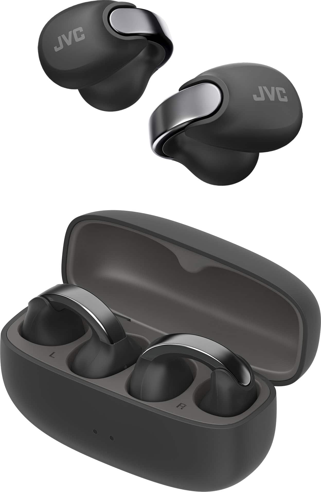 JVC - Open-Ear Headphones HANP1TB - Black