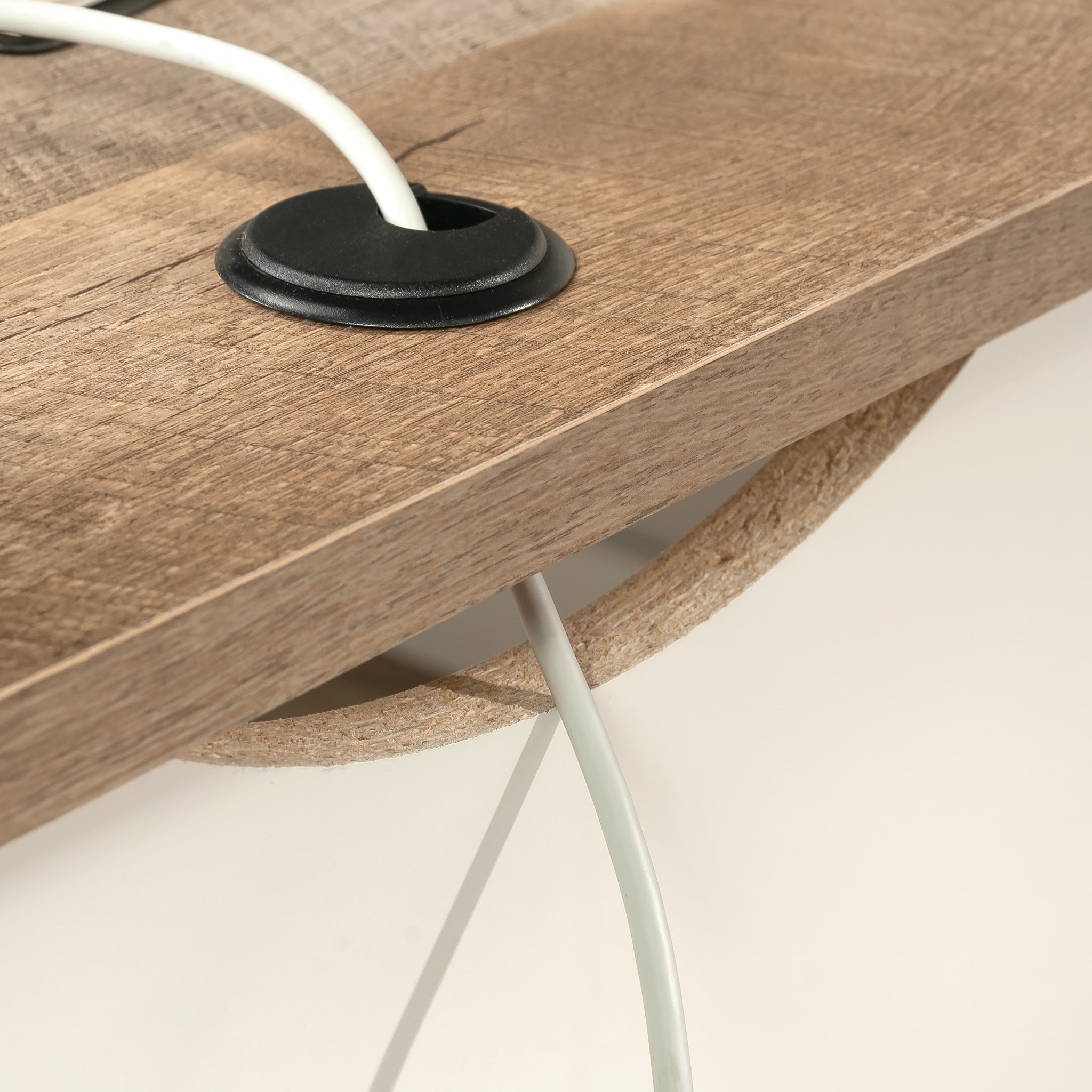 Sauder - August Hill L-Desk - Soft White - Image 6