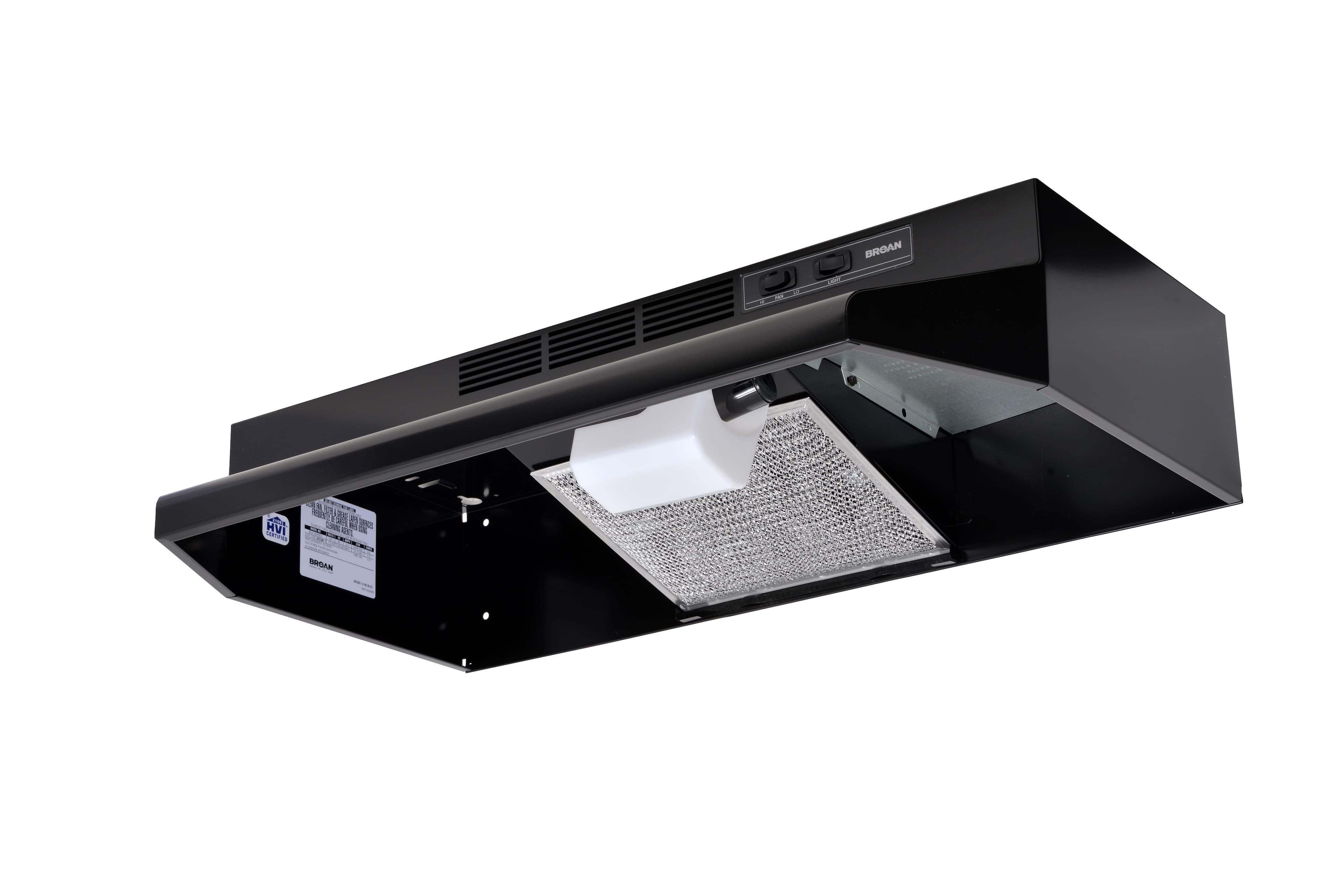 Broan - 30 inches - Convertible - Under cabinet Range Hood - Black - Image 5