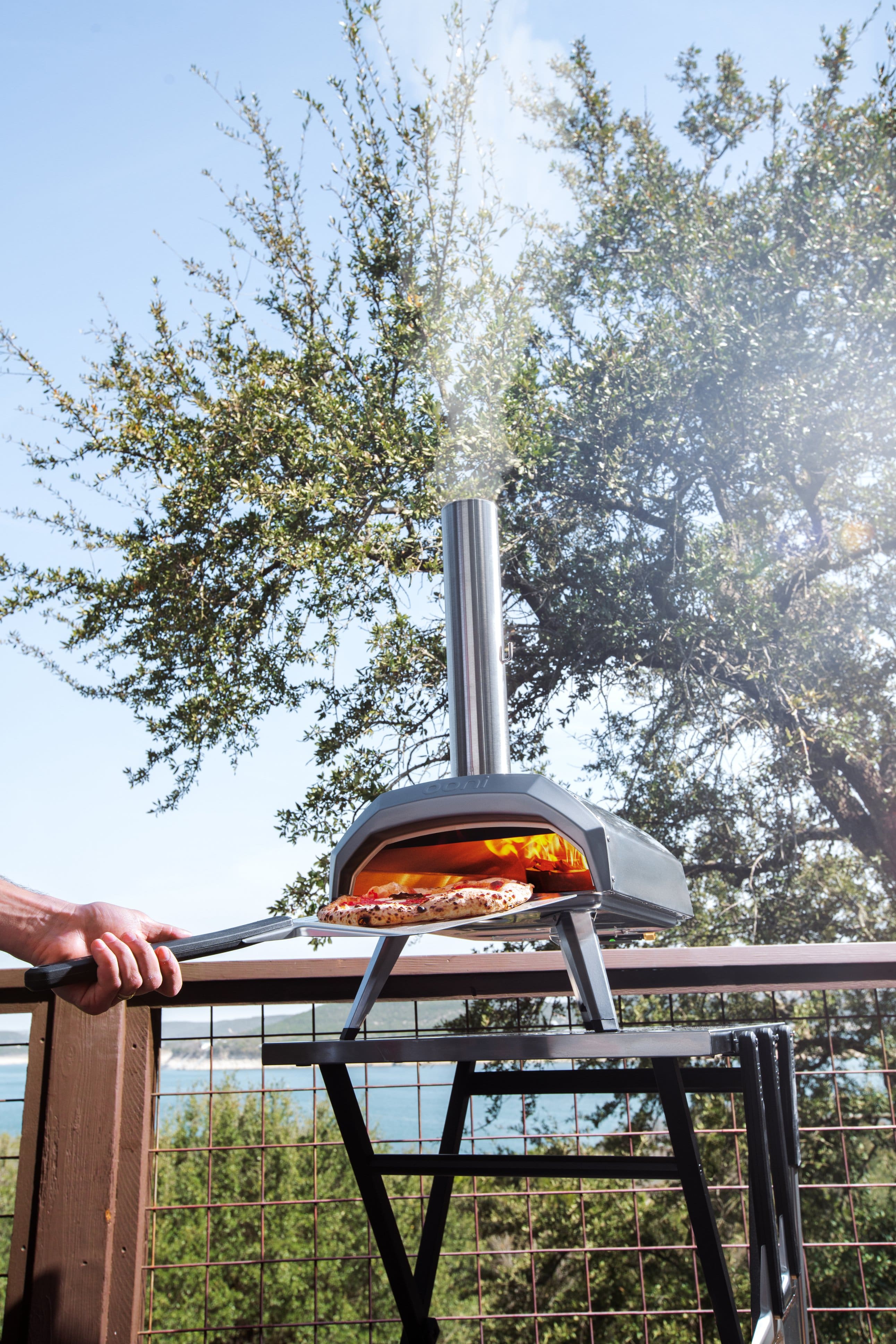 Ooni - Karu 12 Multi-Fuel Outdoor Portable Pizza Oven - Silver - Image 11