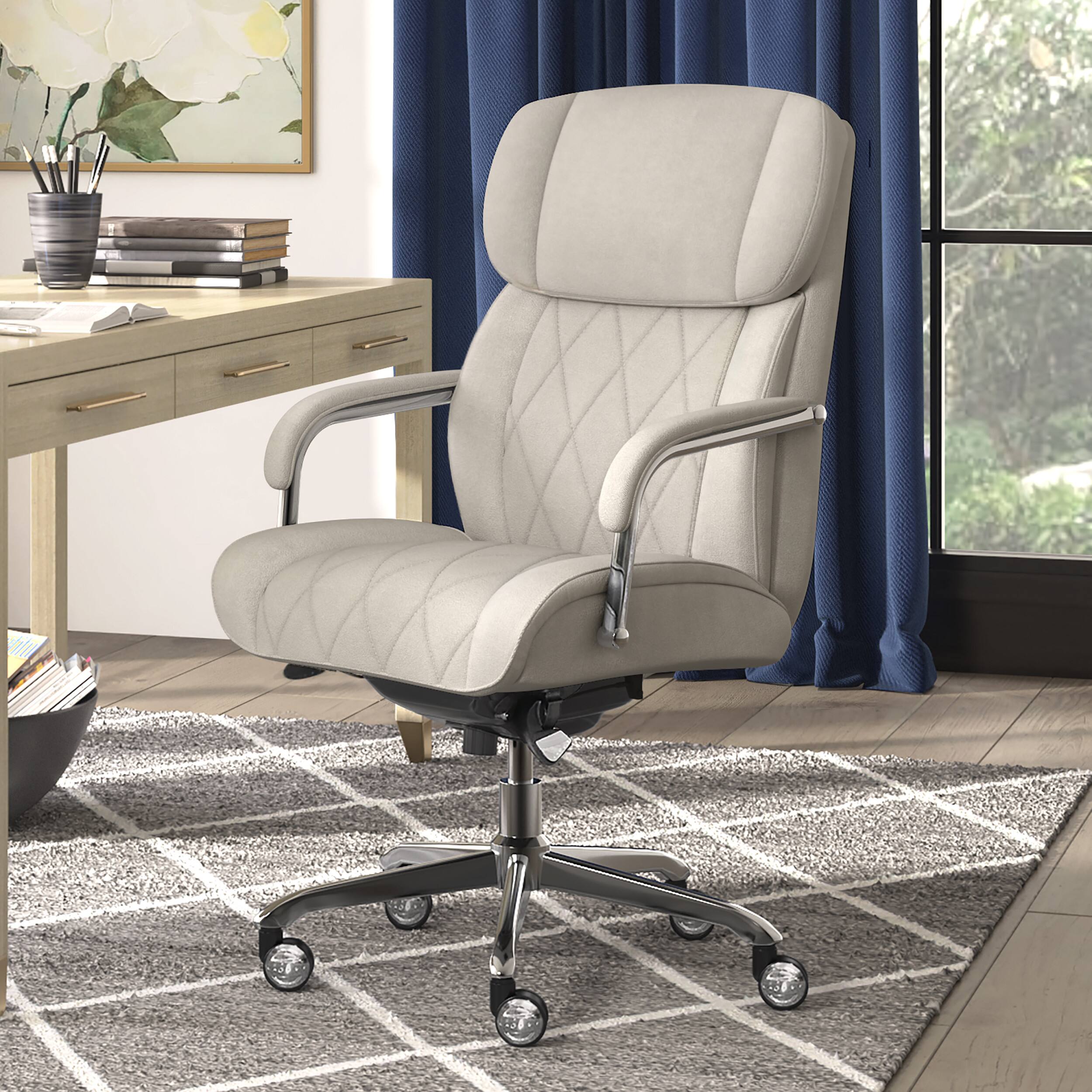 La-Z-Boy - Sutherland Fabric Office Chair - Cream - Image 2