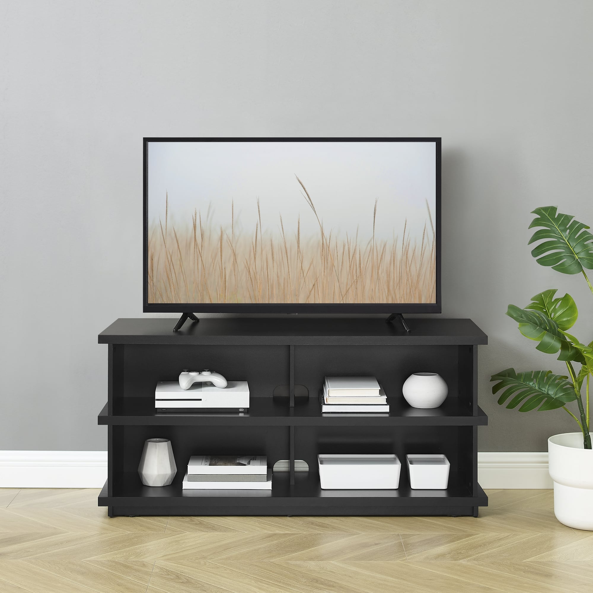 Insignia™ - TV Stand for Most TVs Up to 55” - Black - Image 5