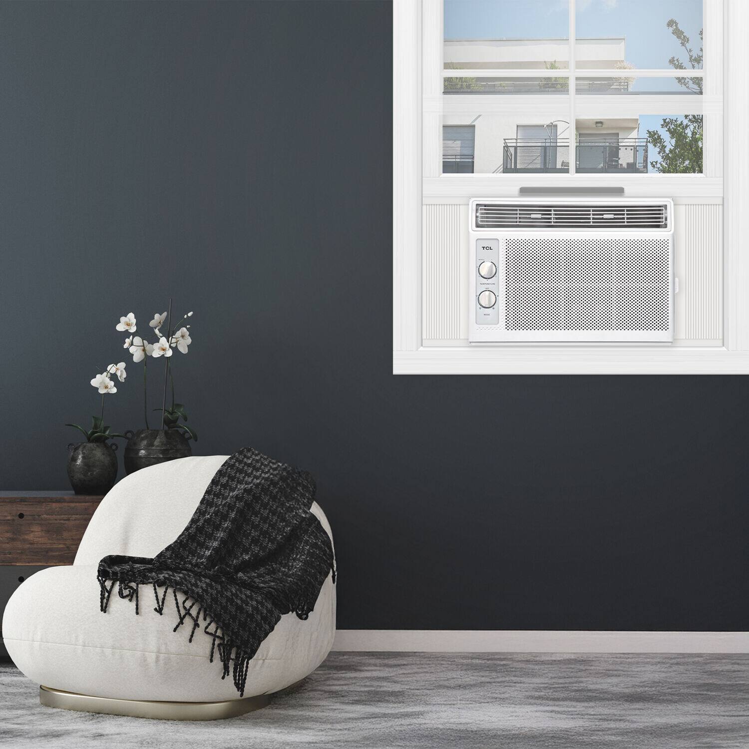 TCL - 150 Sq. Ft. 5,000 BTU Window Air Conditioner with Mechanical Controls - white - Image 8