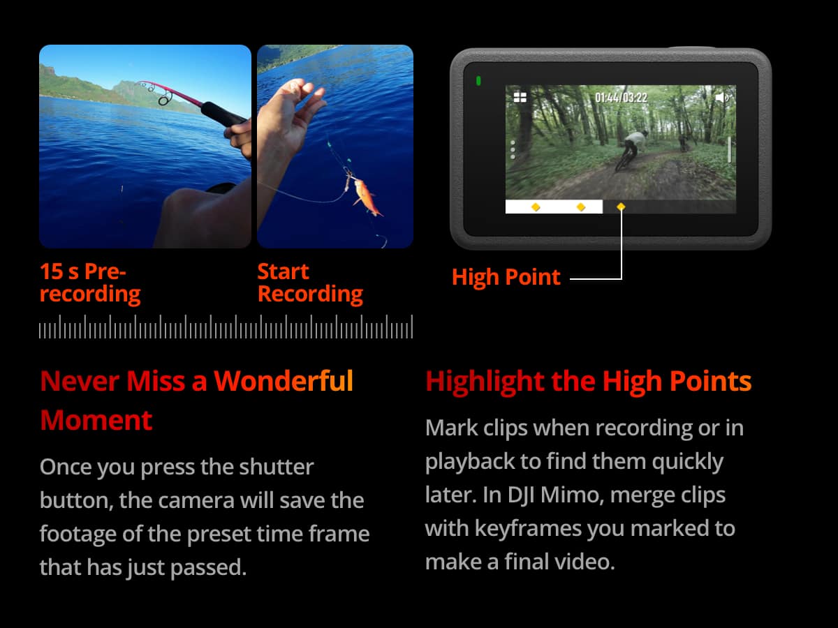 DJI - Osmo Action 4 4K Action Camera Standard Bundle - Gray - Image 23