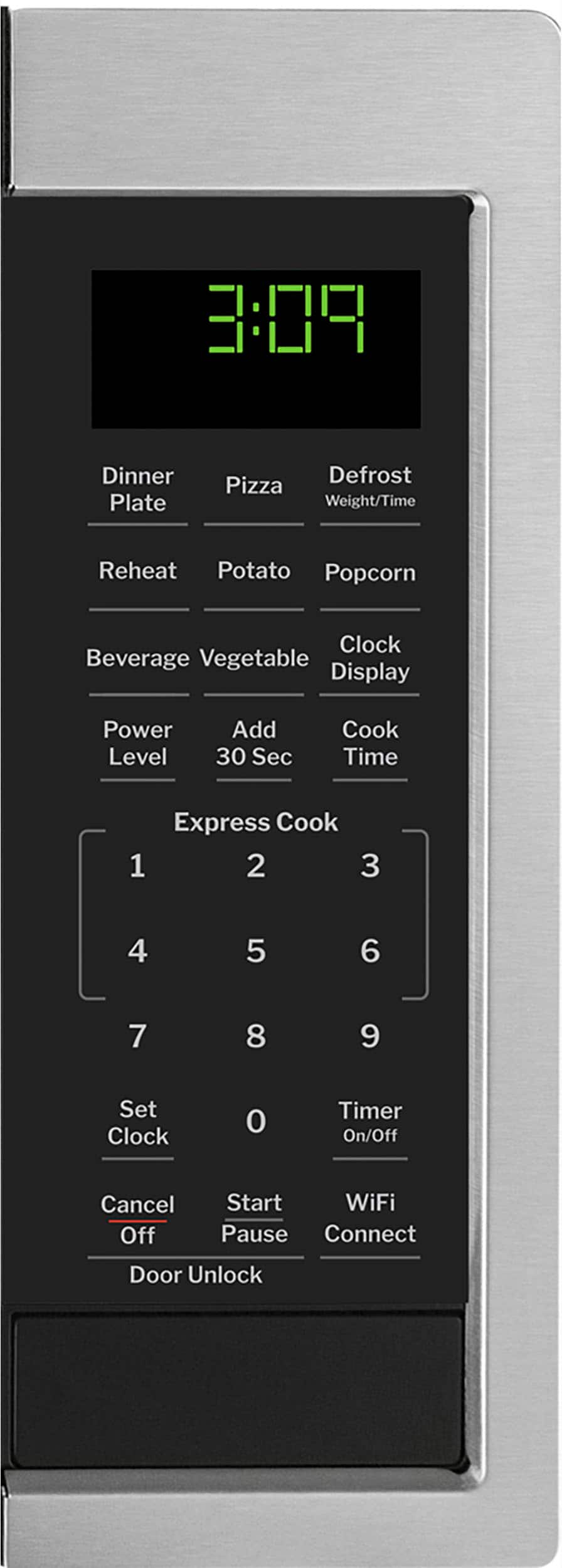 GE - 0.9 Cu. Ft. Countertop Microwave with Scan-to-Cook Technology - Stainless Steel - Image 2