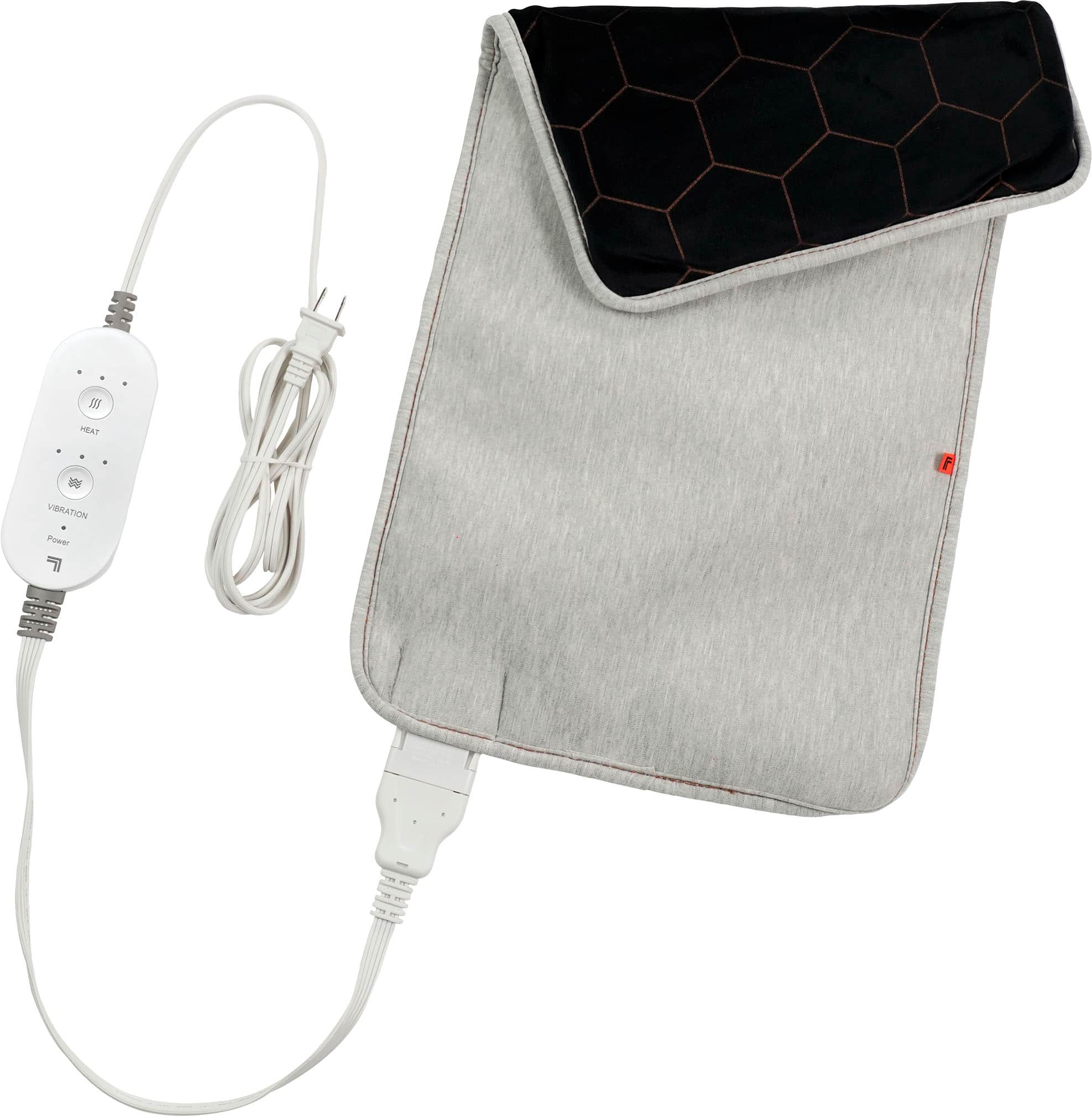 Calming Heat - Charcoal + Copper Infused Weighted Heating Pad - Gray
