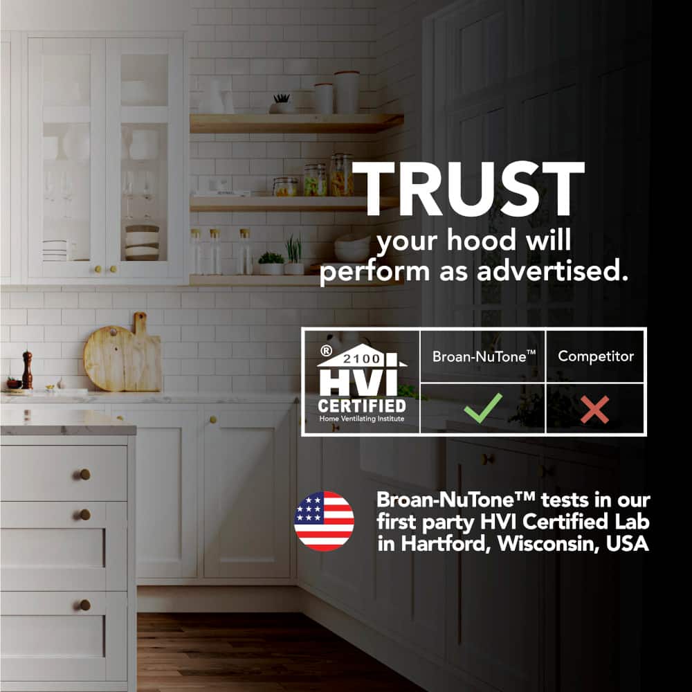 Broan - 30 inches - Convertible - Under cabinet Range Hood - Black - Image 10