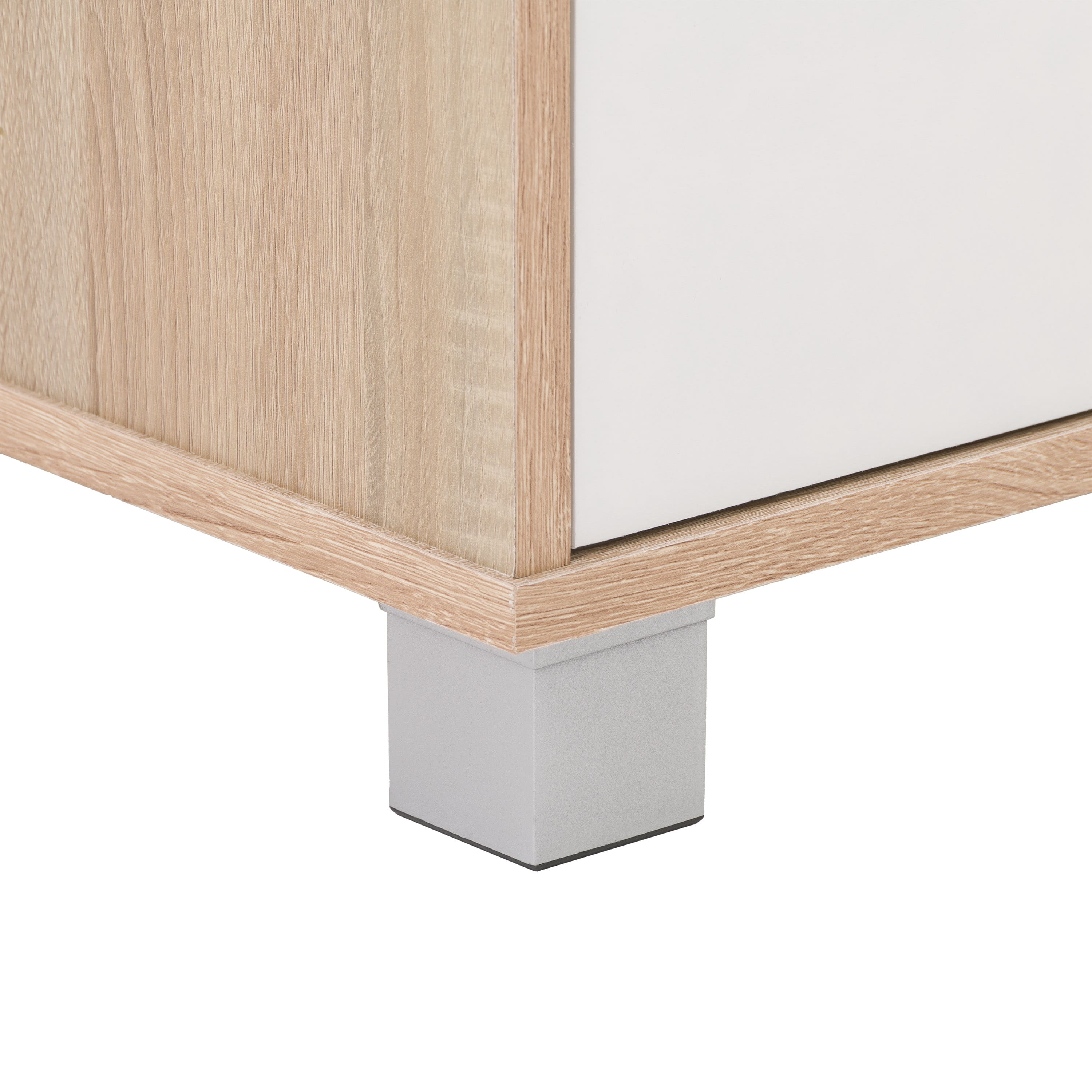 CorLiving - Hollywood Collection TV Stand with Open and Closed Cabinets for Most TVs up to 85" - White - Image 11