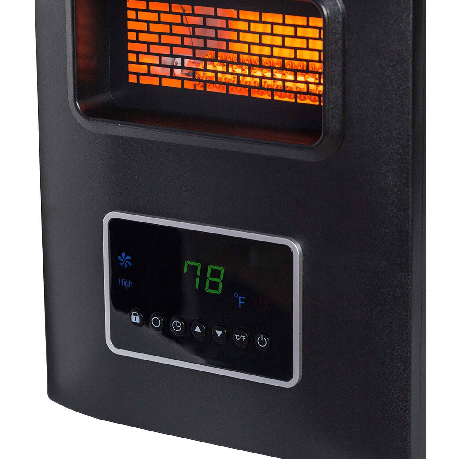 Lifesmart - 4-Wrapped Element Infrared Heater with USB Charging - Black - Image 13