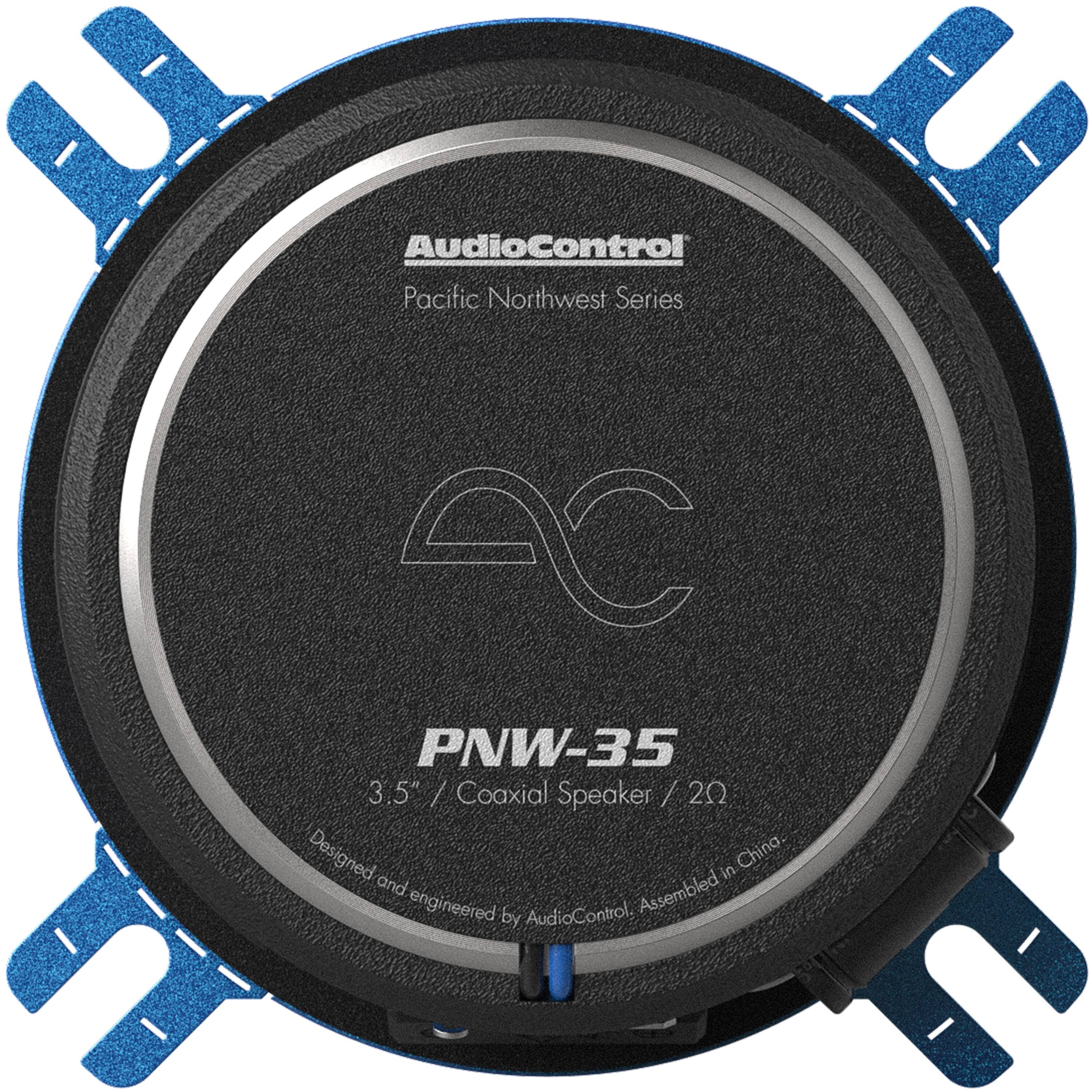 AudioControl - PNW Series 3.5” High-Fidelity Coaxial Speakers (Pair) - Black/Blue - Image 6